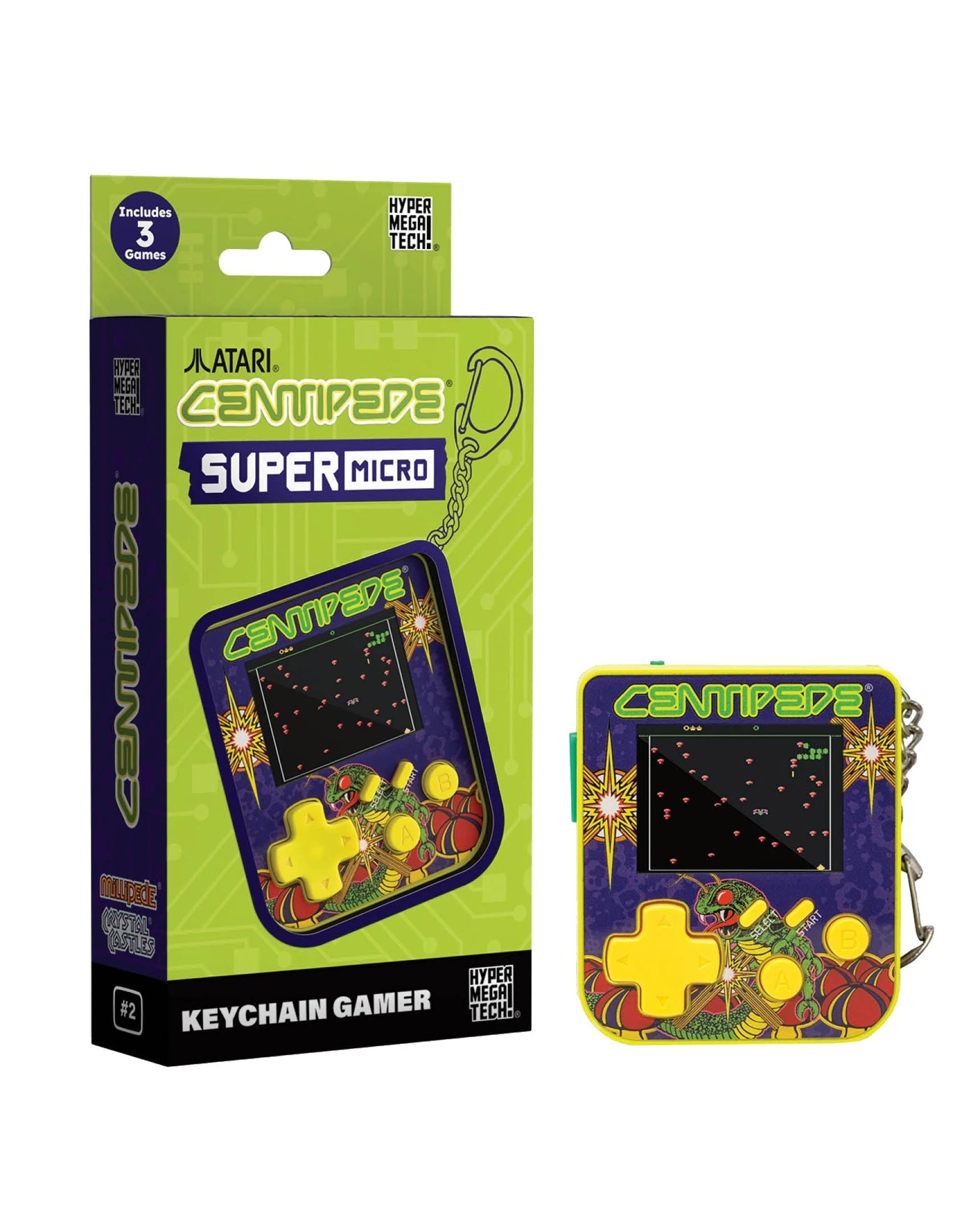 1 Super Micro Centipede Gamer Keychain, 1 of 5