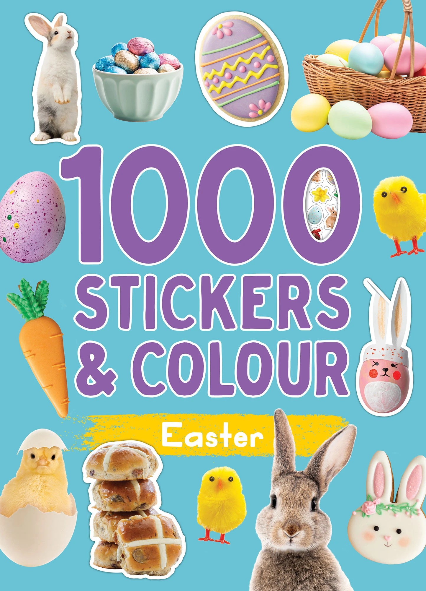 1 Easter 1000 Stickers & Colour - Book, 1 of 3