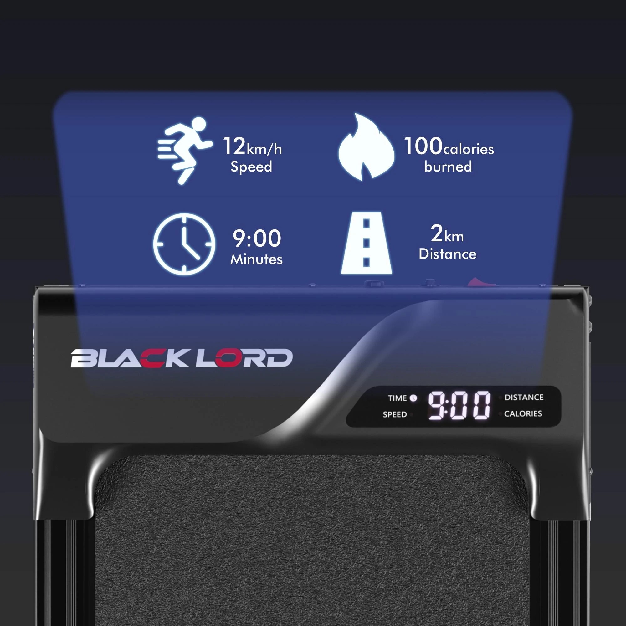 4 Black Lord Treadmill Electric Walking Pad Incline Gym Brushless Motor - Black, 4 of 9