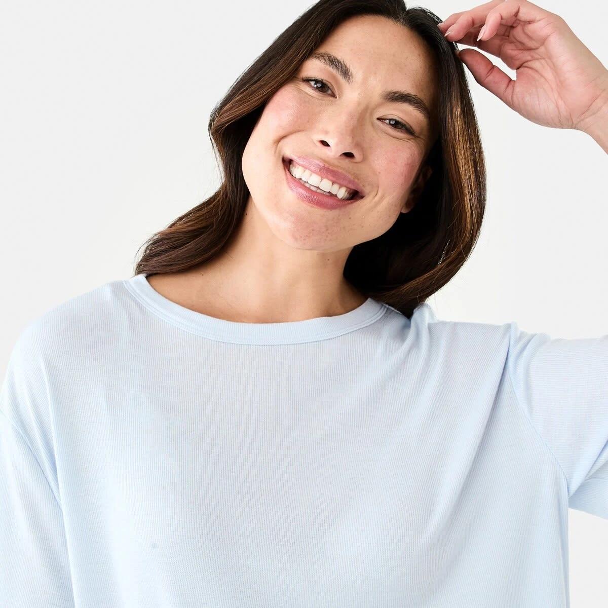 4 Rib Comfort T-shirt HALOGEN BLUE, 4 of 7
