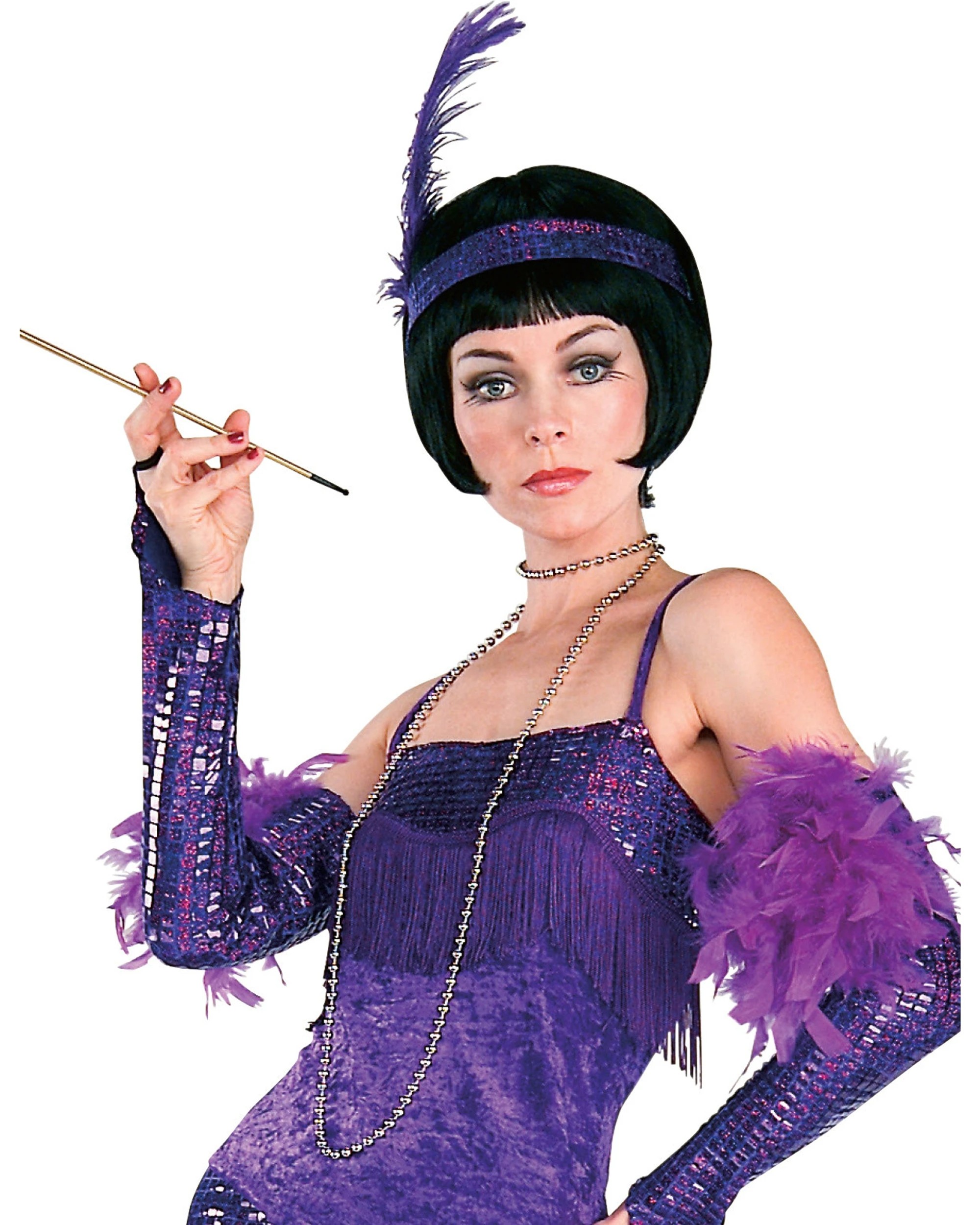 2 Rubies 1920s Chicago Charleston Fabulous Flapper Costume Standard - Purple, 2 of 3