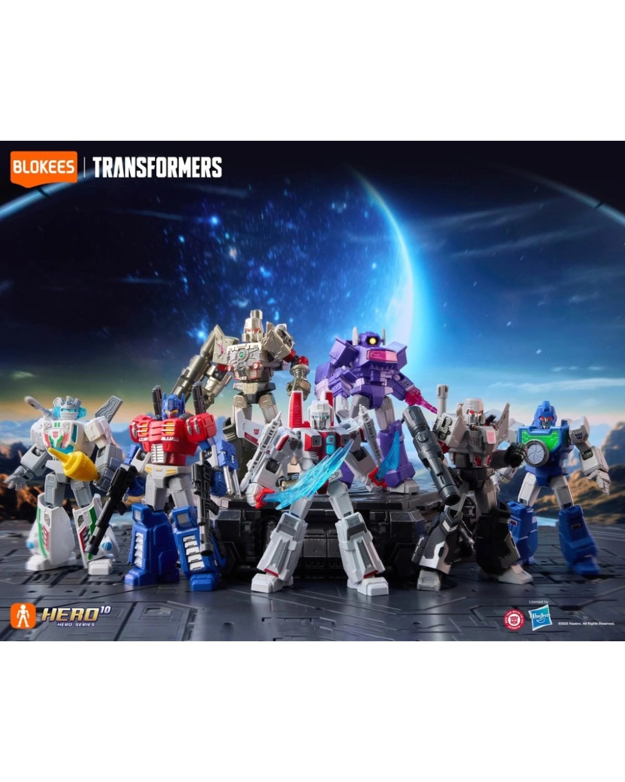 2 Blokees Transformers Shining Version 04 Spark of Deception Model Kit Blind Box, 2 of 9