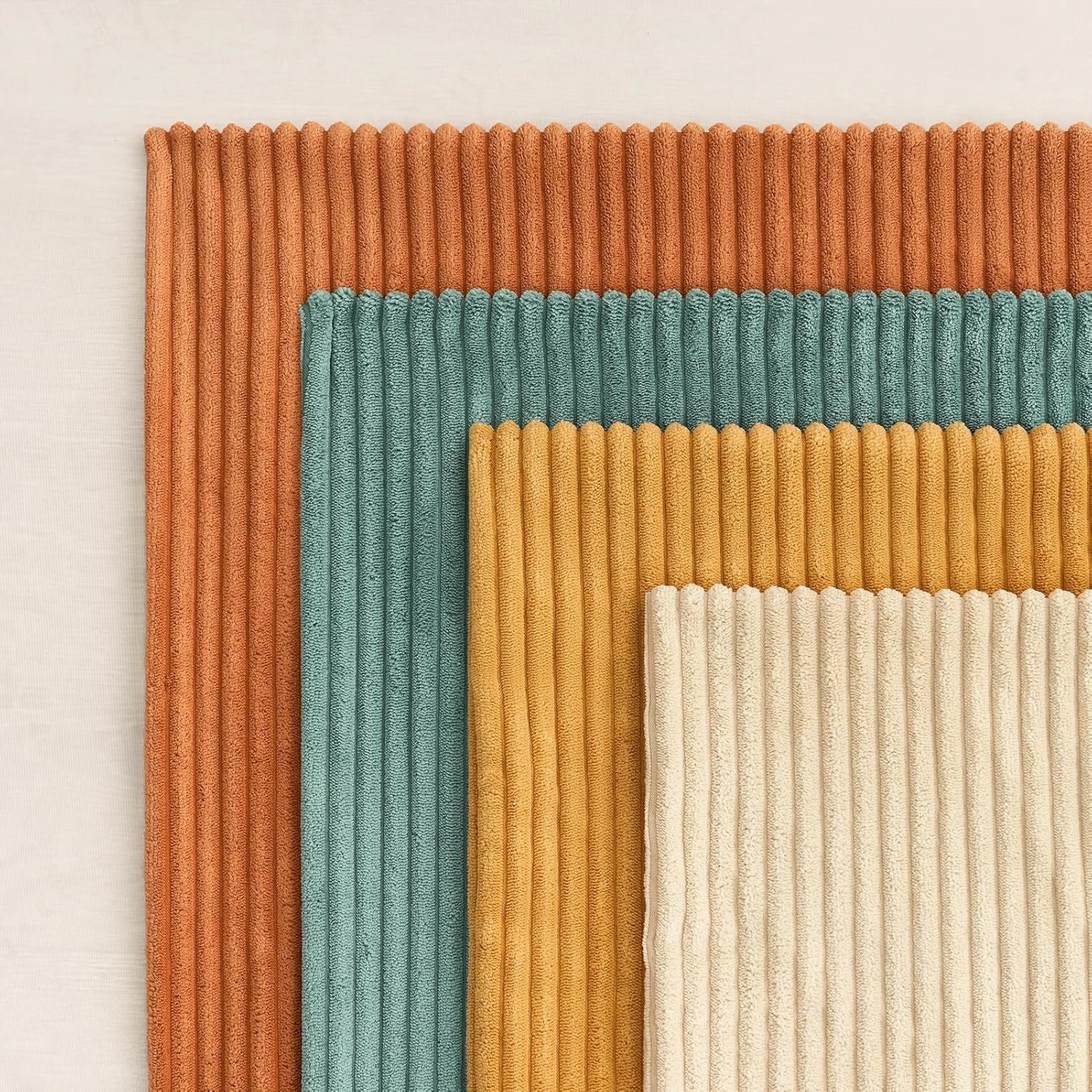 4 Gioia Casa 4-Pack Corduroy Velvet Cushion Covers 30x50cm - Rainbow, 4 of 5