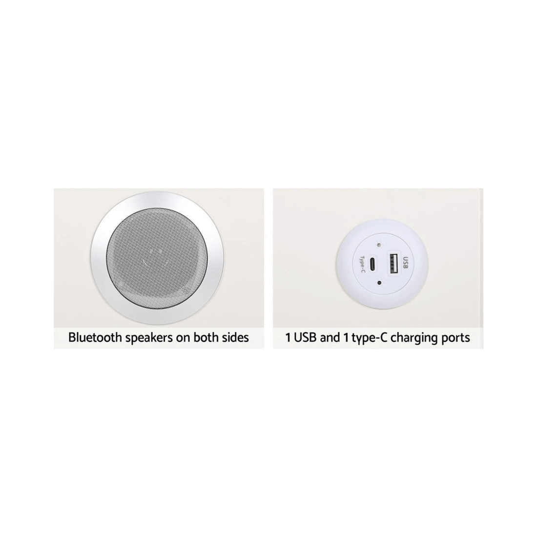 5 Artiss Smart Bedside Table - White, 5 of 7