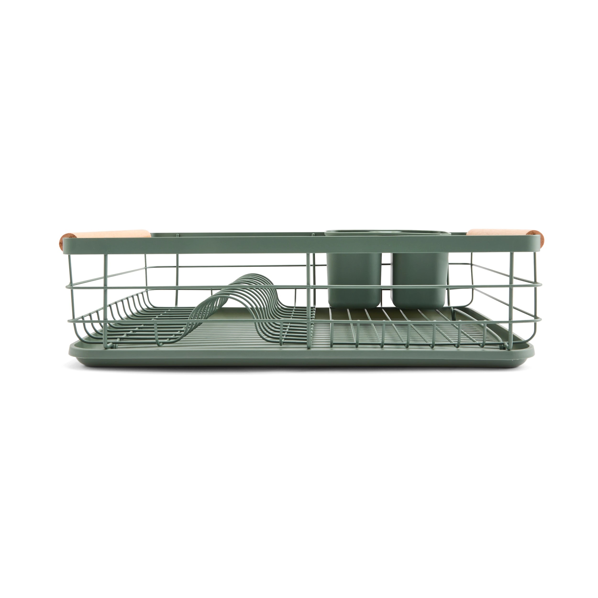 5 Green Wooden Handle Dish Rack, 5 of 10