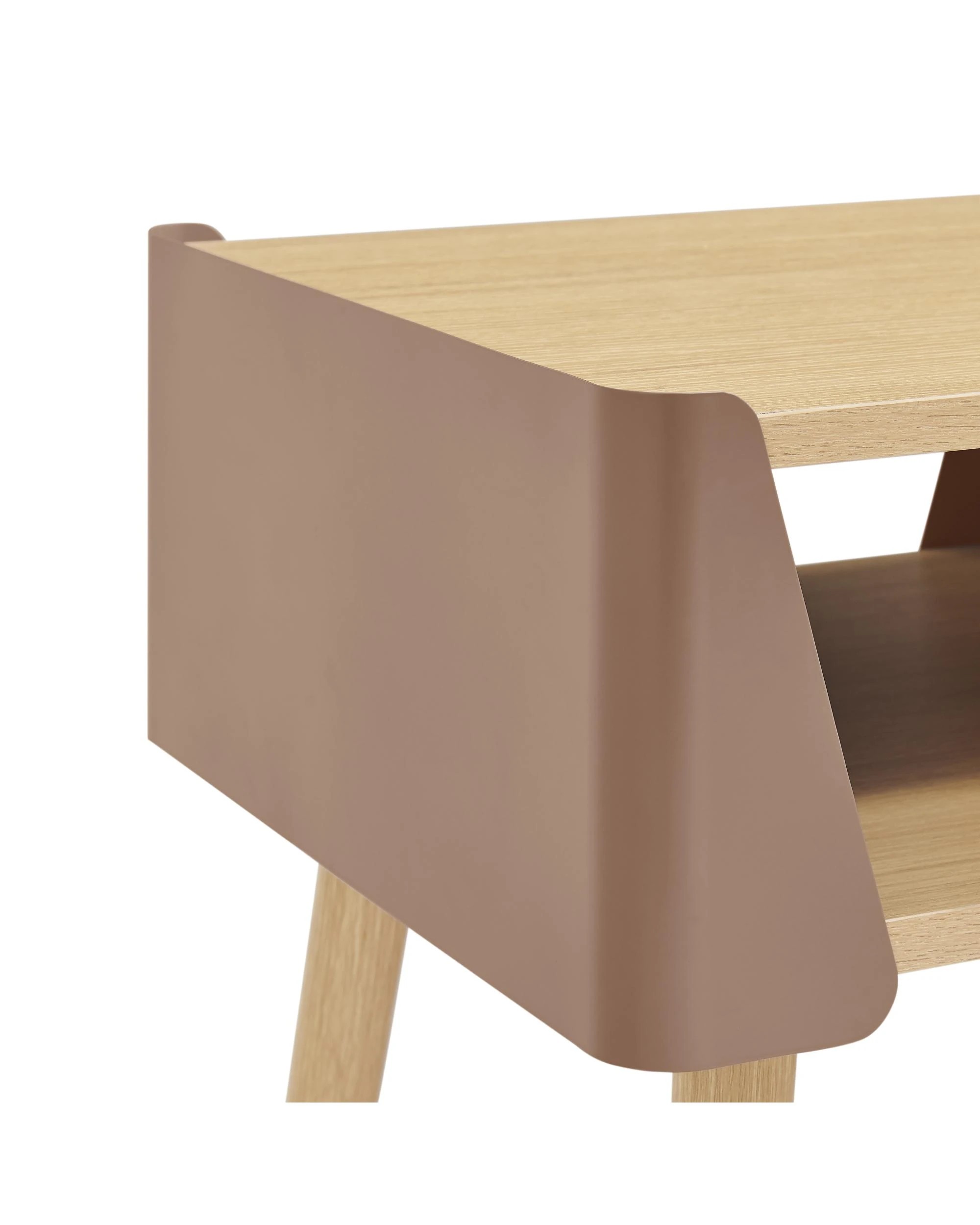 6 Kodu Side Table Bedside Shelf Square - Brown, 6 of 9