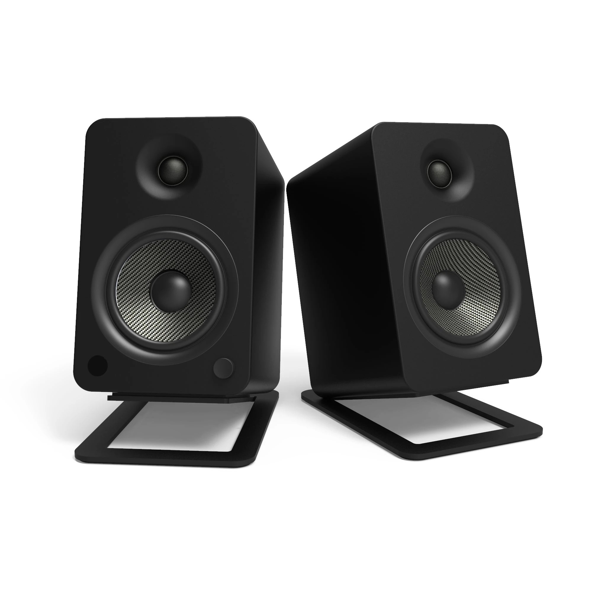2 Kanto S6 Angled Desktop Speaker Stands for Large Speakers - Pair - Black, 2 of 5