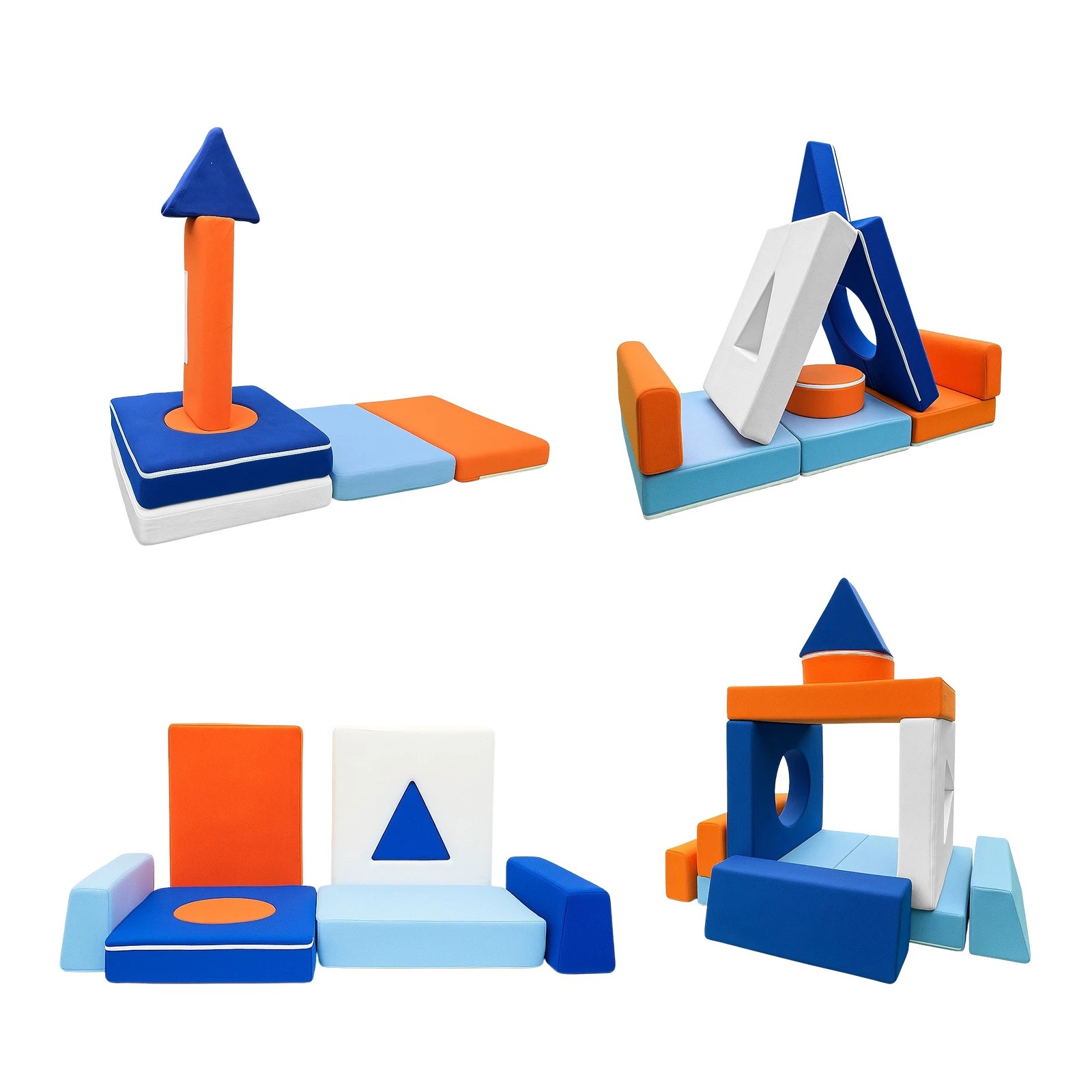 5 Ausway Kids Sofa Set Modular Couch Play Lounge, 5 of 7