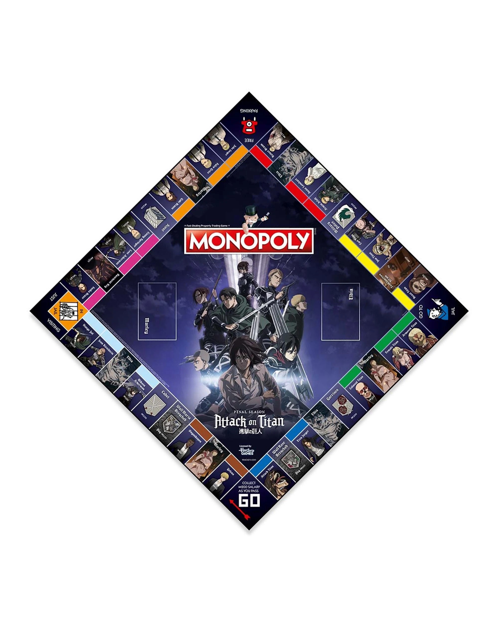 3 Winning Moves Monopoly Attack On Titan Final Season Edition Board Game, 3 of 7