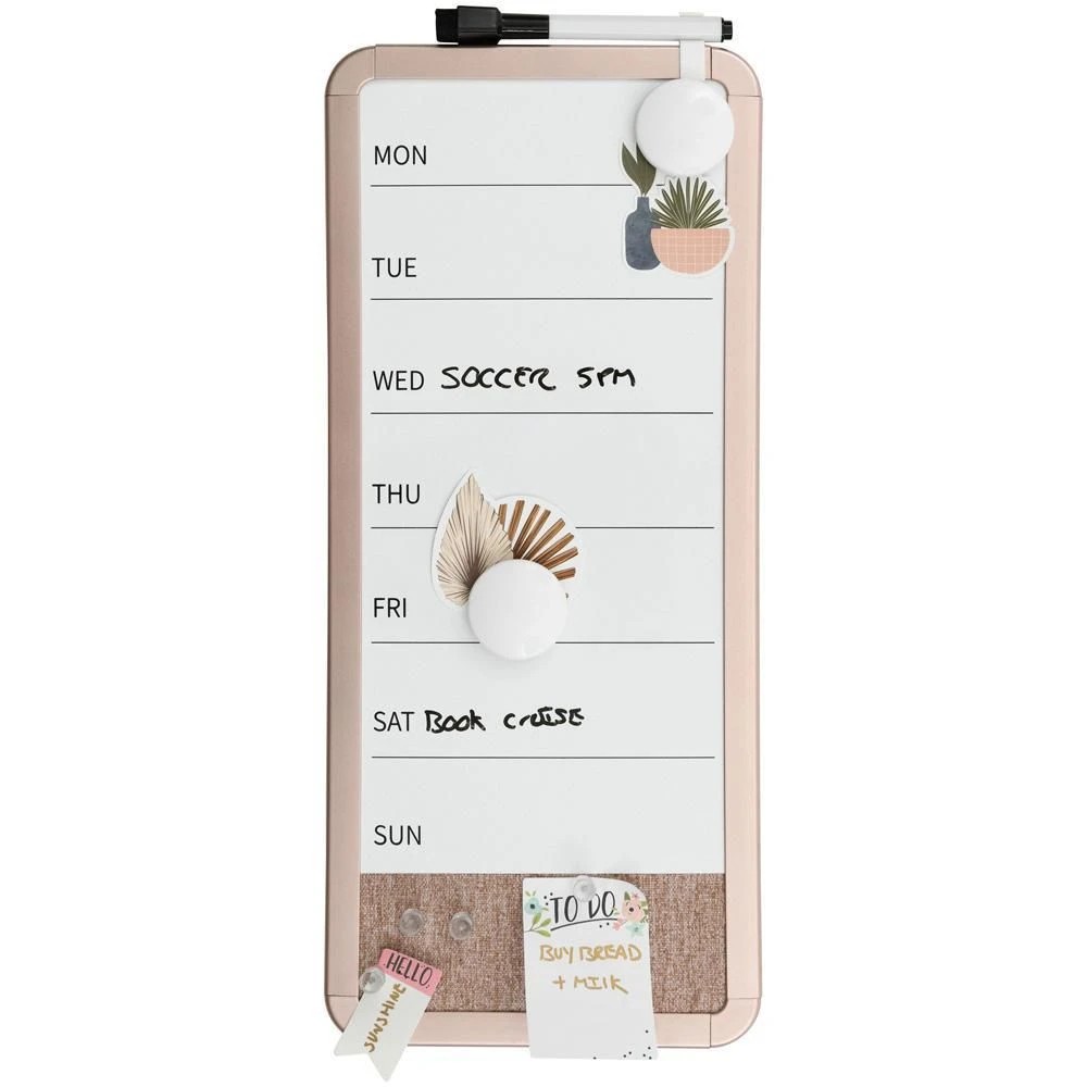 8 Otto Weekly Planner Board Fabric 175x405mm Rose Gold, 8 of 8