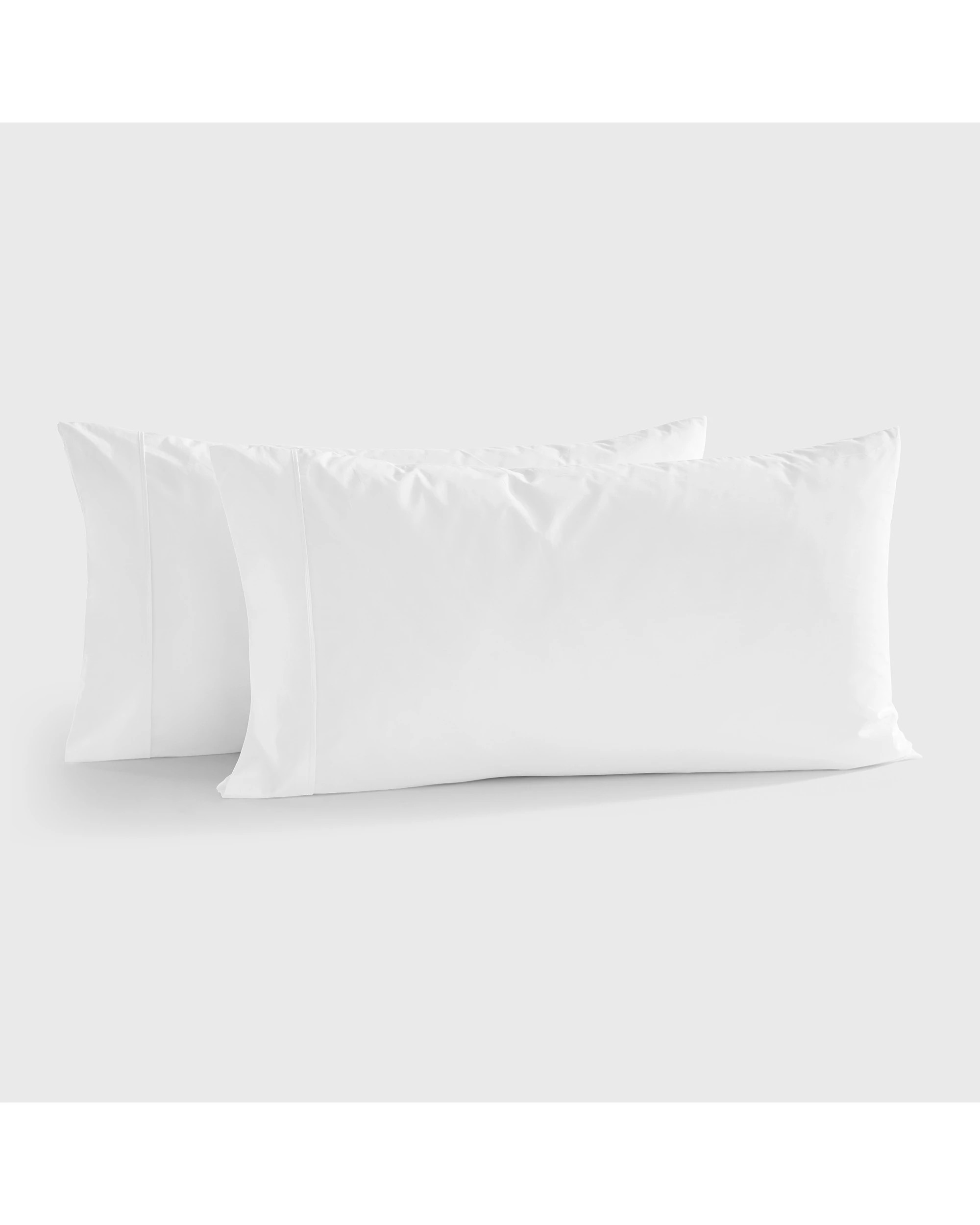 1 Dreamaker 300TC Cotton Percale King Pillowcase Twin Pack - White, 1 of 7