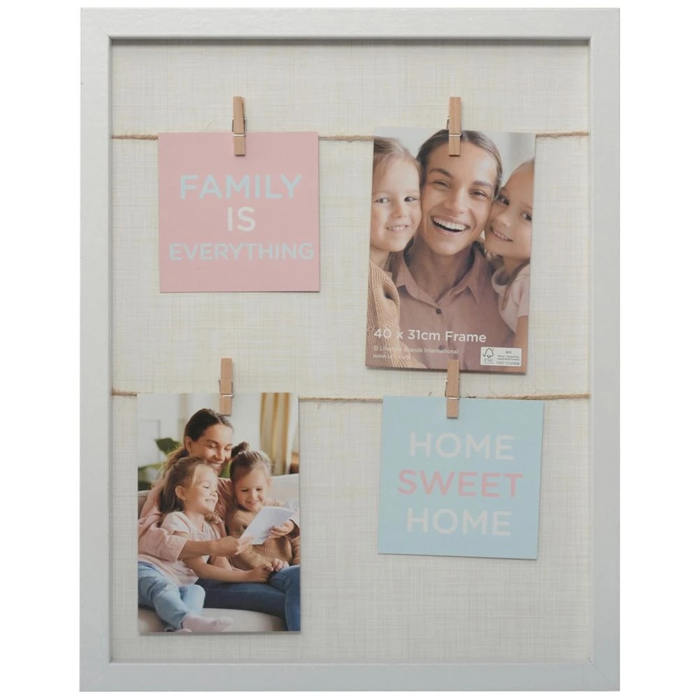 1 Coco 4 Peg Collage Frame White, 1 of 3