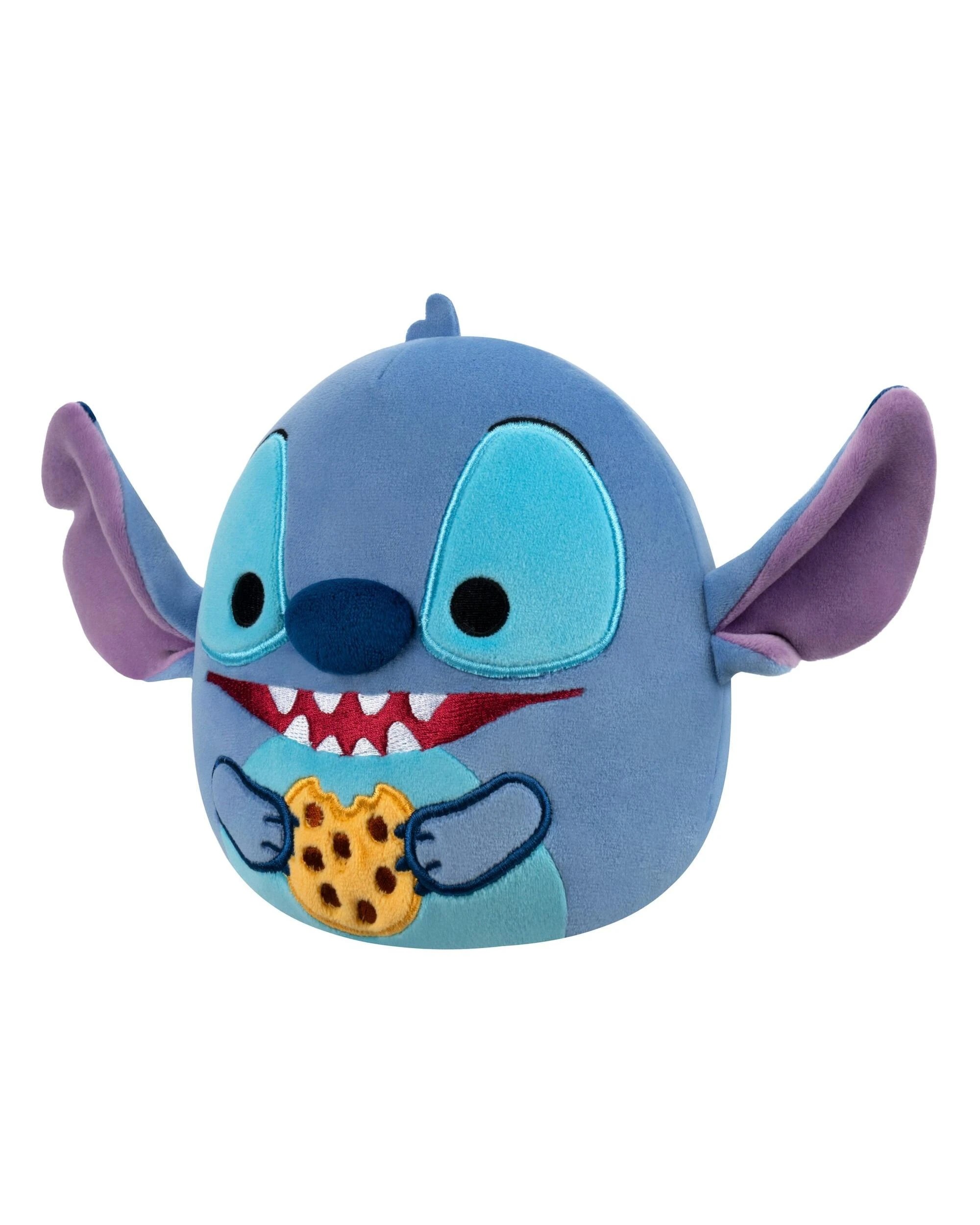 3 Squishmallows Disney Stitch Eating Chocolate Chip Cookie 10 inch Plush - Blue, 3 of 4
