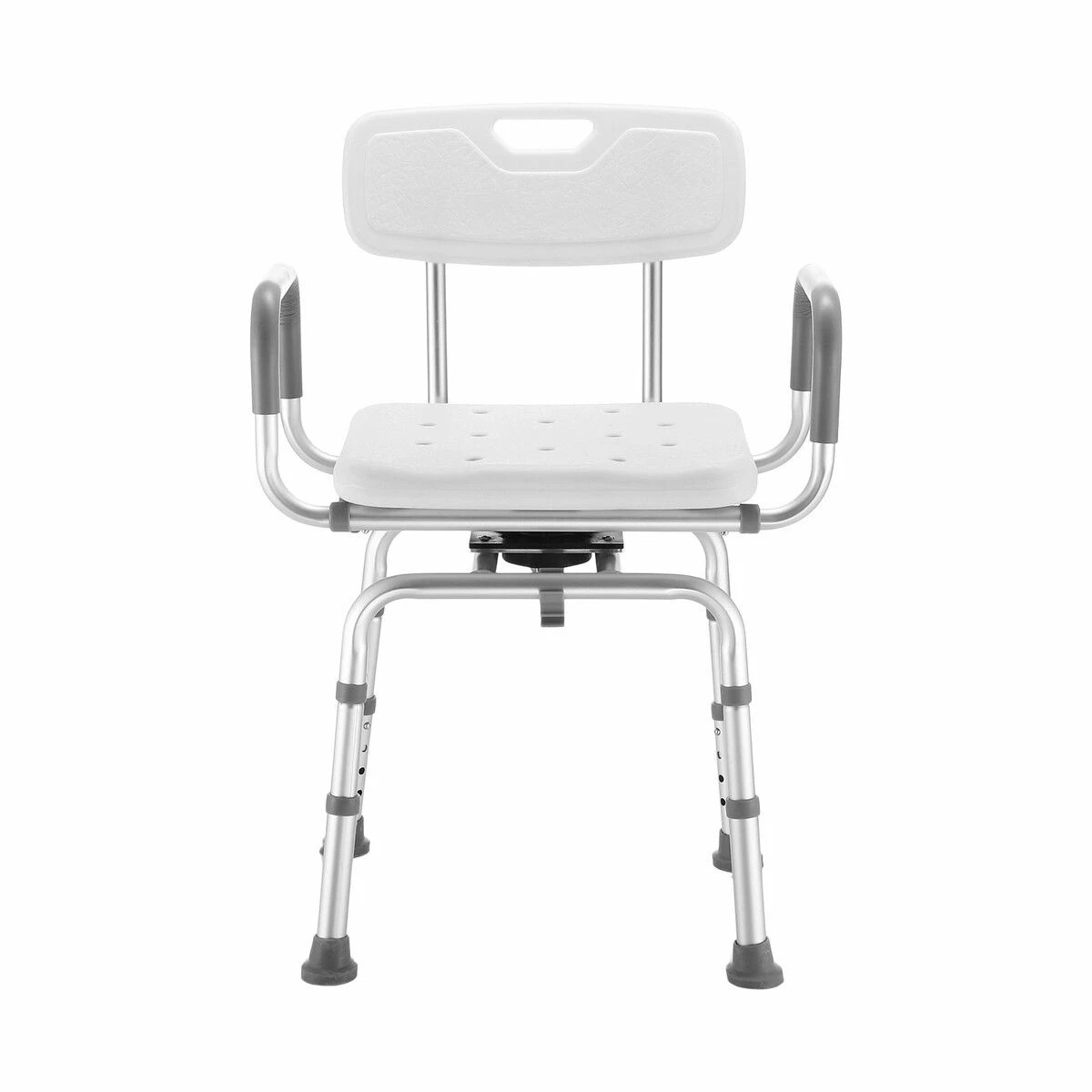 3 LUXSUITE Swivel Shower Chair Medical Bath Seat Stool Adjustable Bathroom Tub Transfer Bench 360° Rotating Bedside, 3 of 3
