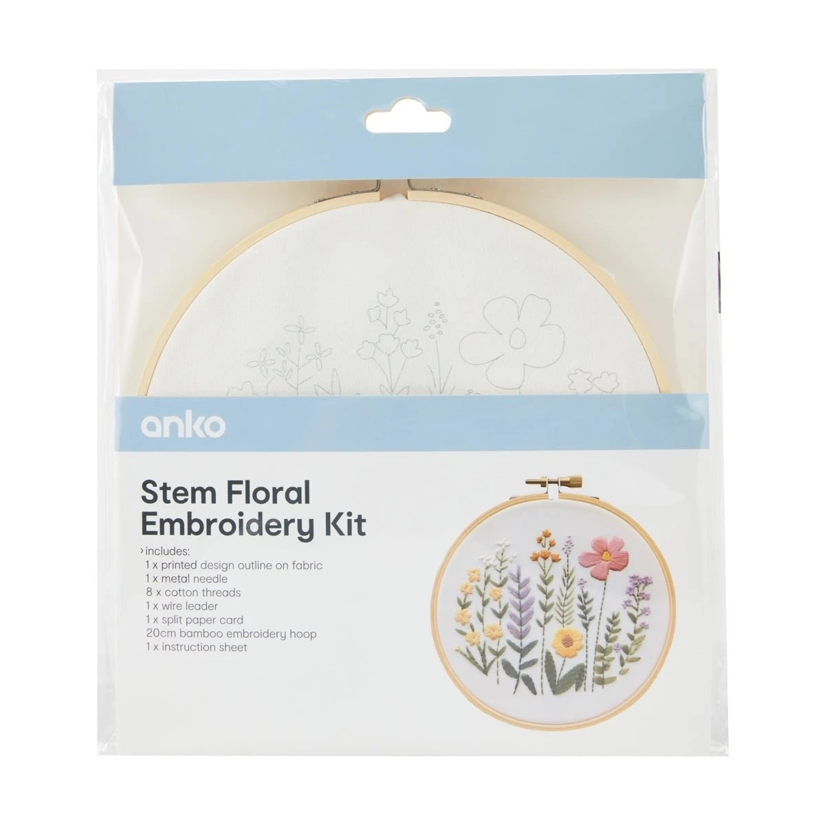 1 Stem Floral Embroidery Kit, 1 of 4