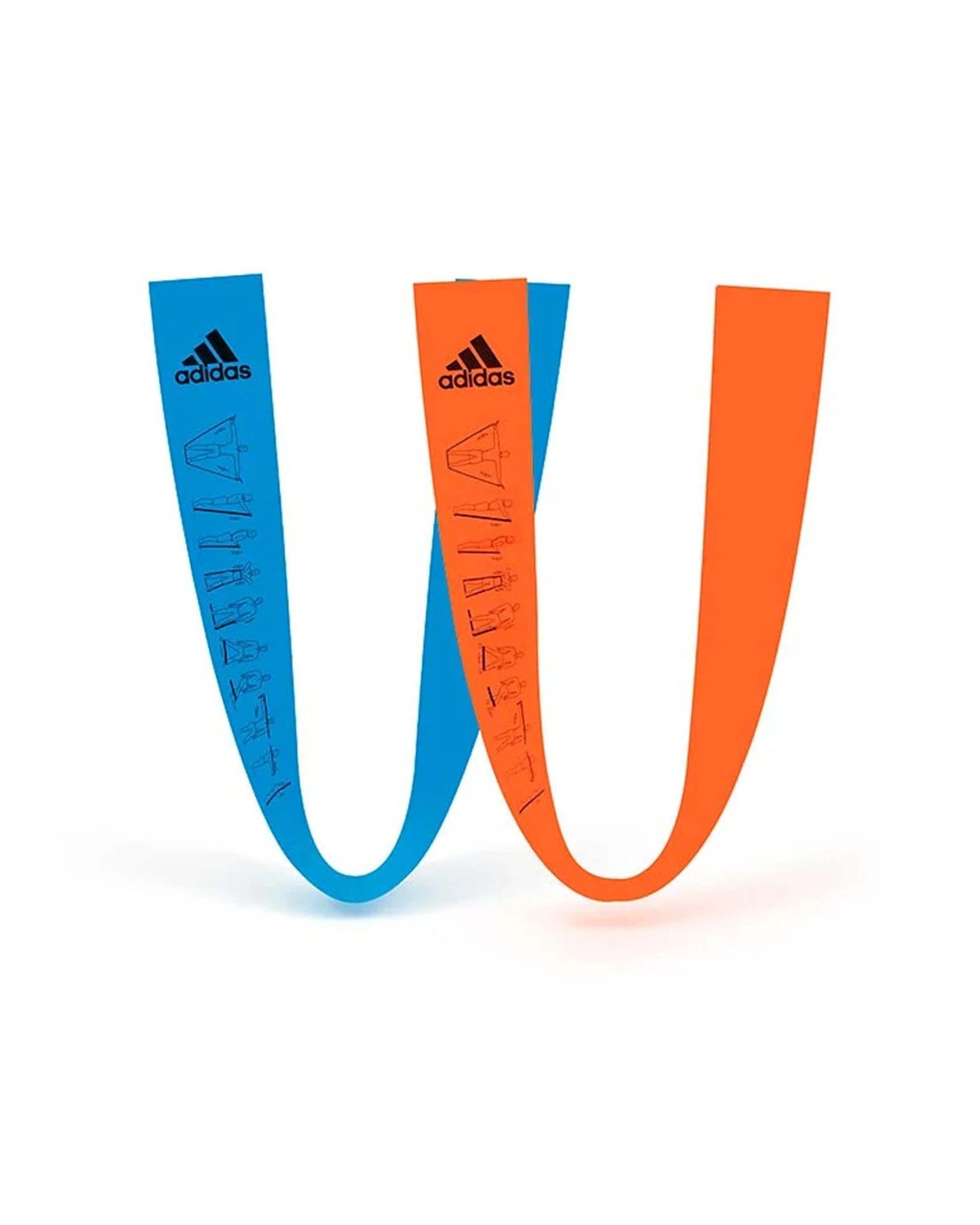 6 Adidas Training Bands 2 Pack Latex Two Resistance Levels For Strength And Rehab - Multi, 6 of 9