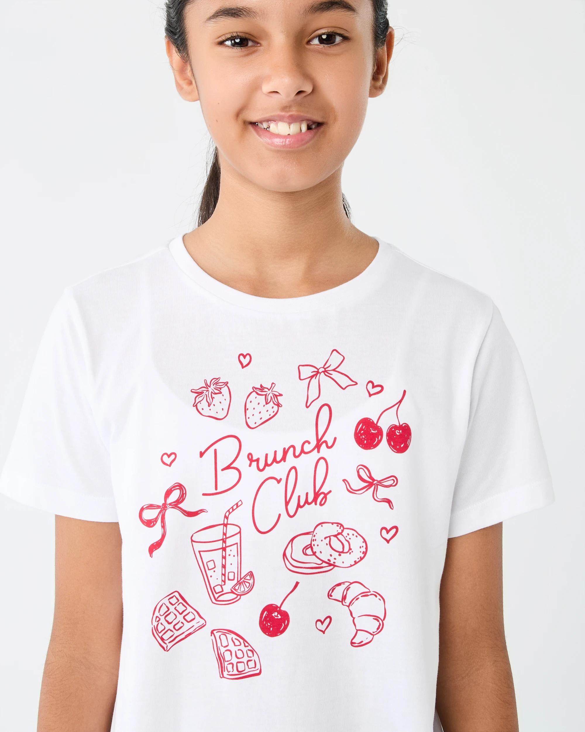 4 Short Sleeve Print T-shirt Wht Brunch, 4 of 7