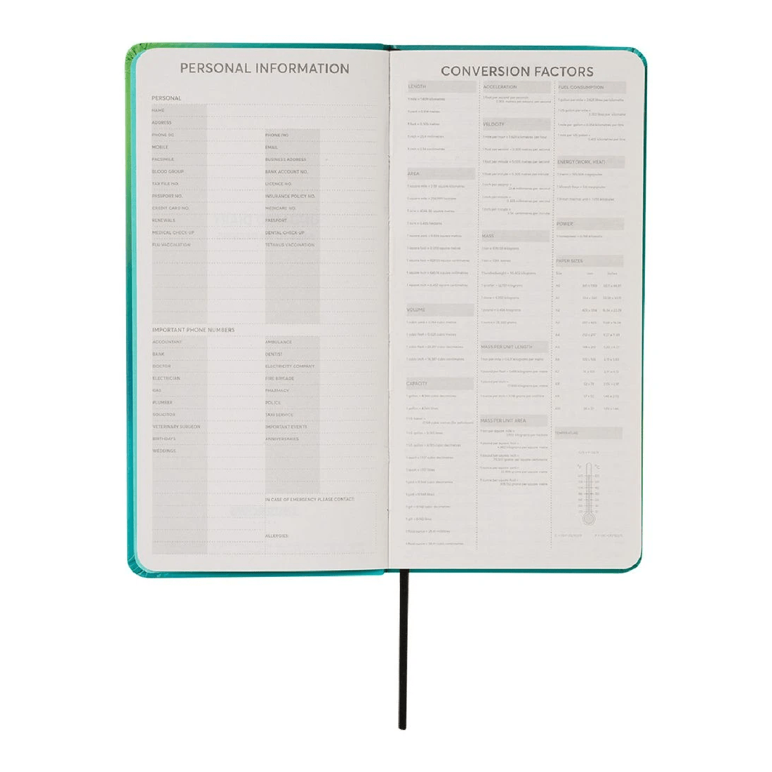3 J.Burrows Slim Week to View Undated Diary Gradient, 3 of 8