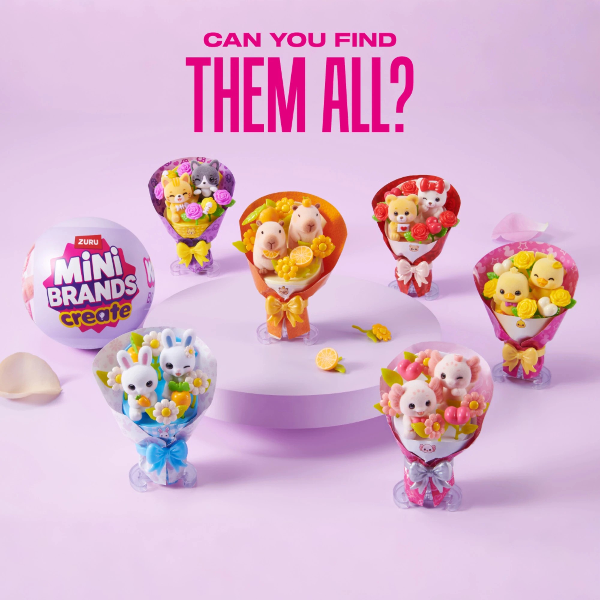 6 ZURU Mini Brands Mini Kawaii Bouquet Capsule Series 1 - Assorted, 6 of 9