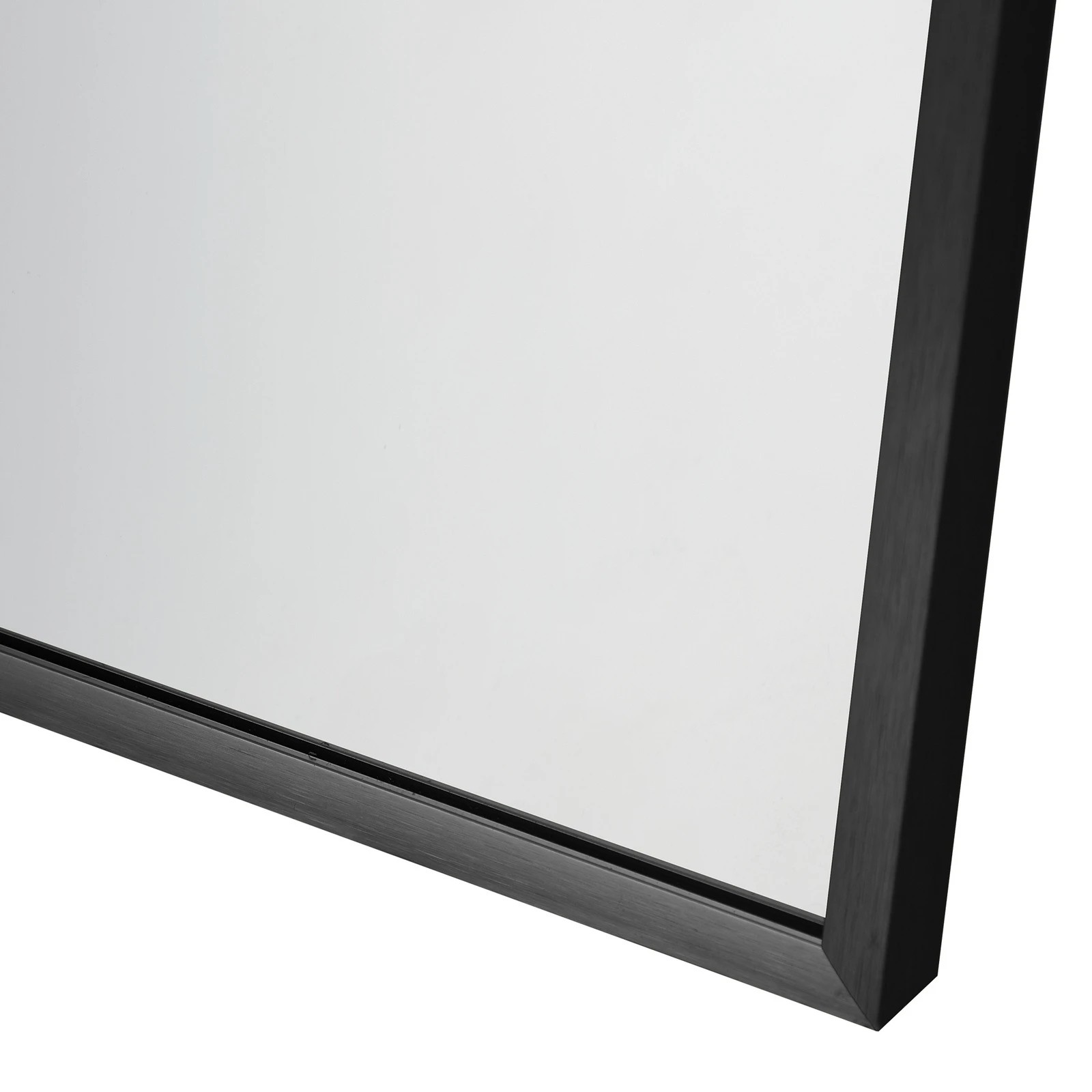 9 Oikiture Wall Mirrors 86x50cm Arched Makeup Mirror Office Home Decor
 - Black, 9 of 9
