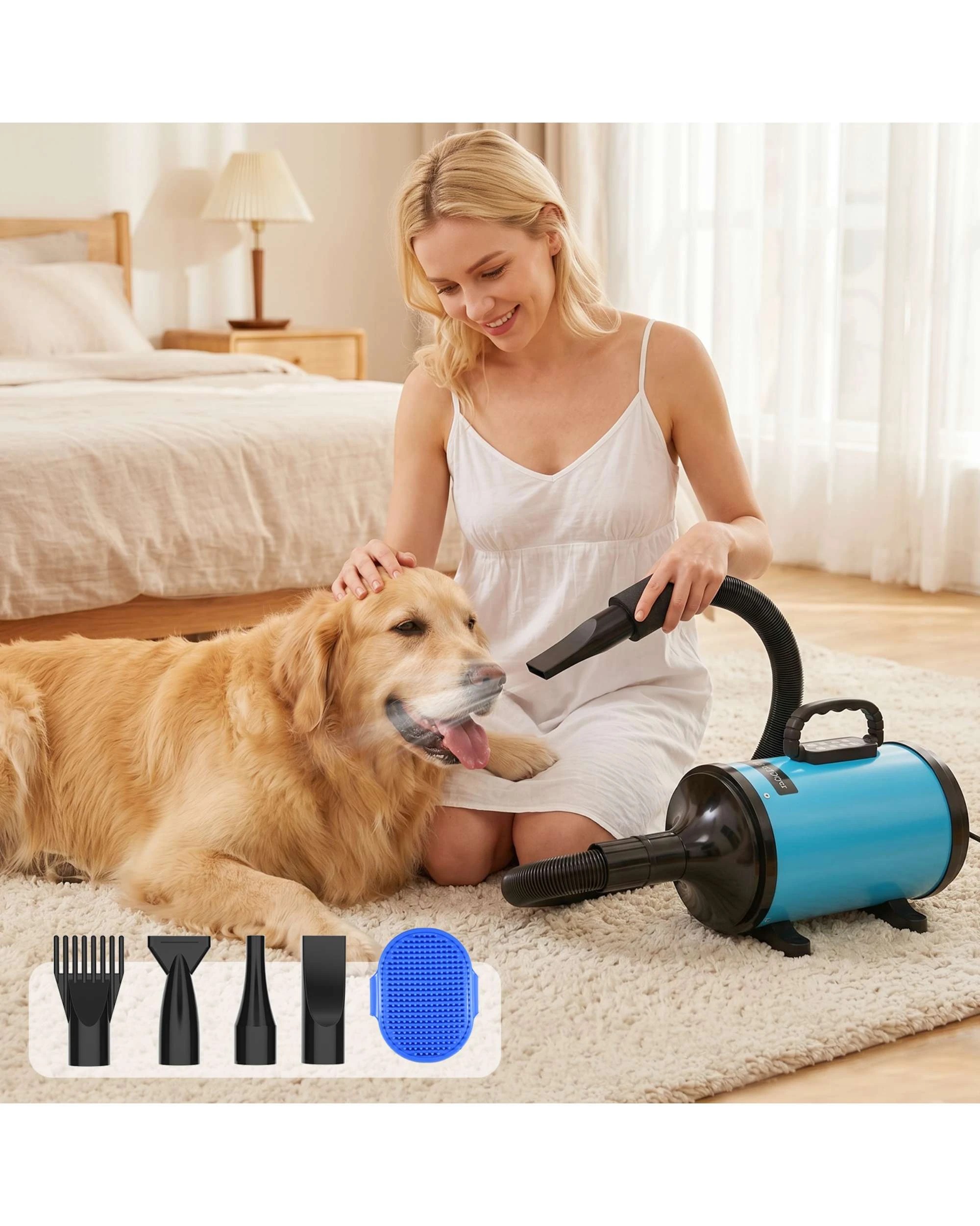 2 Advwin Pet Hair Dryer Dog Cat Grooming Blower Digital Display, 2 of 8