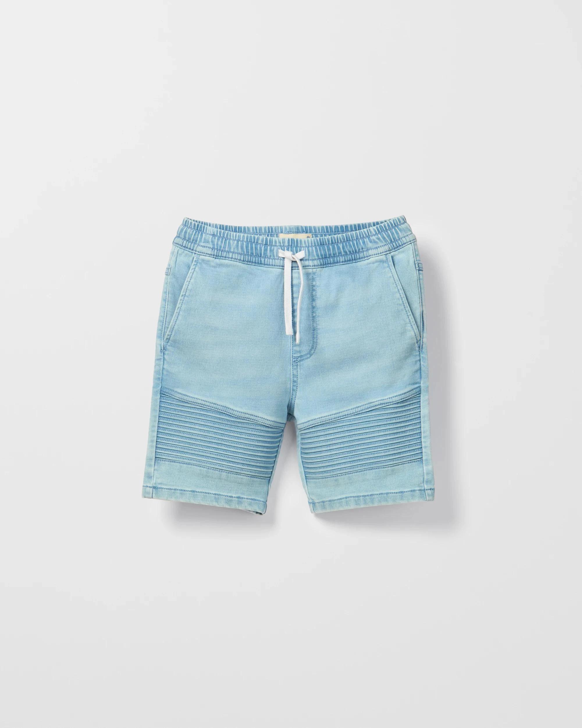 1 Target Denim Biker Pull On Short LIGHT WASH, 1 of 3