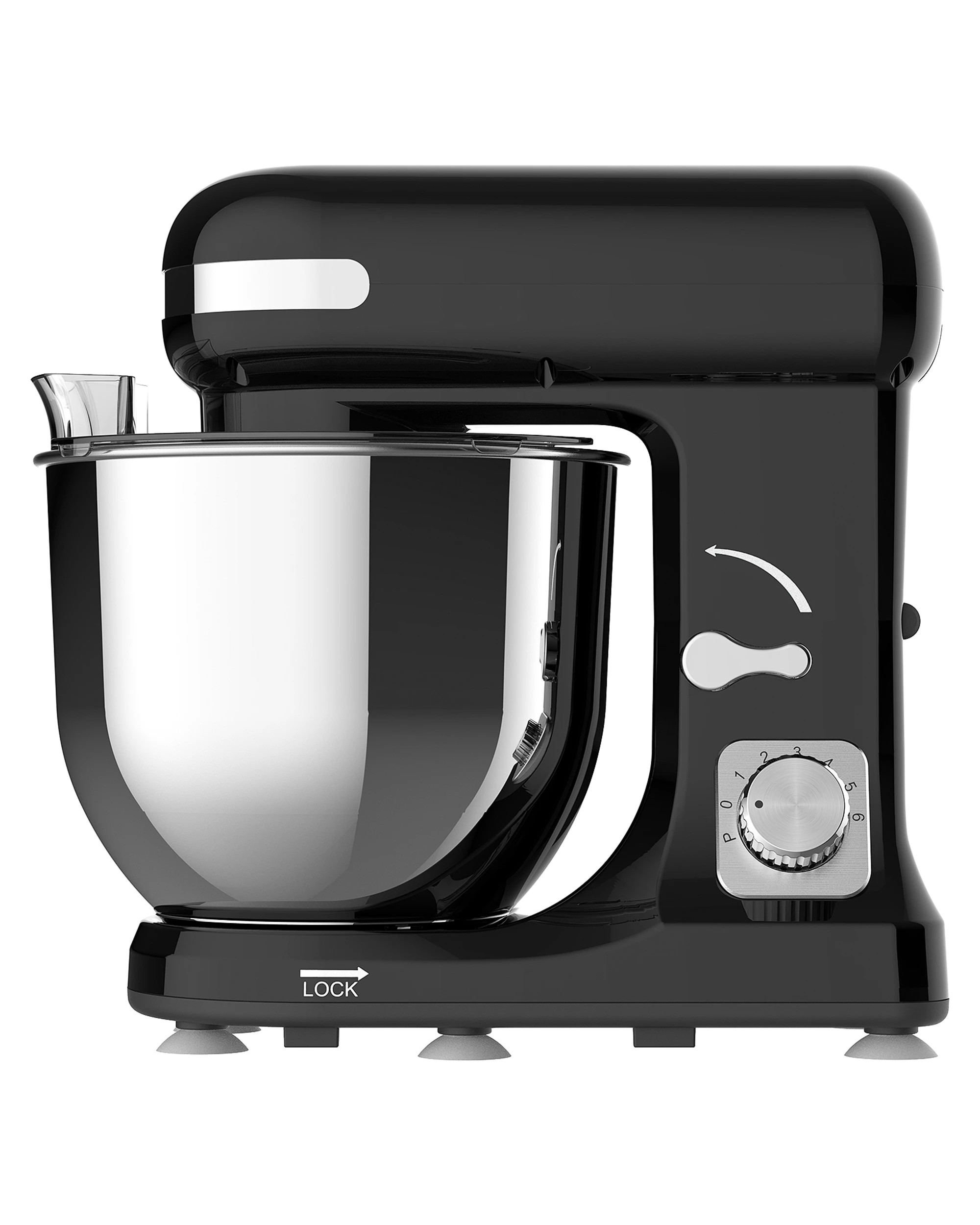 2 Advwin 1400w 6.5l Electric Stand Mixer Black, 2 of 7