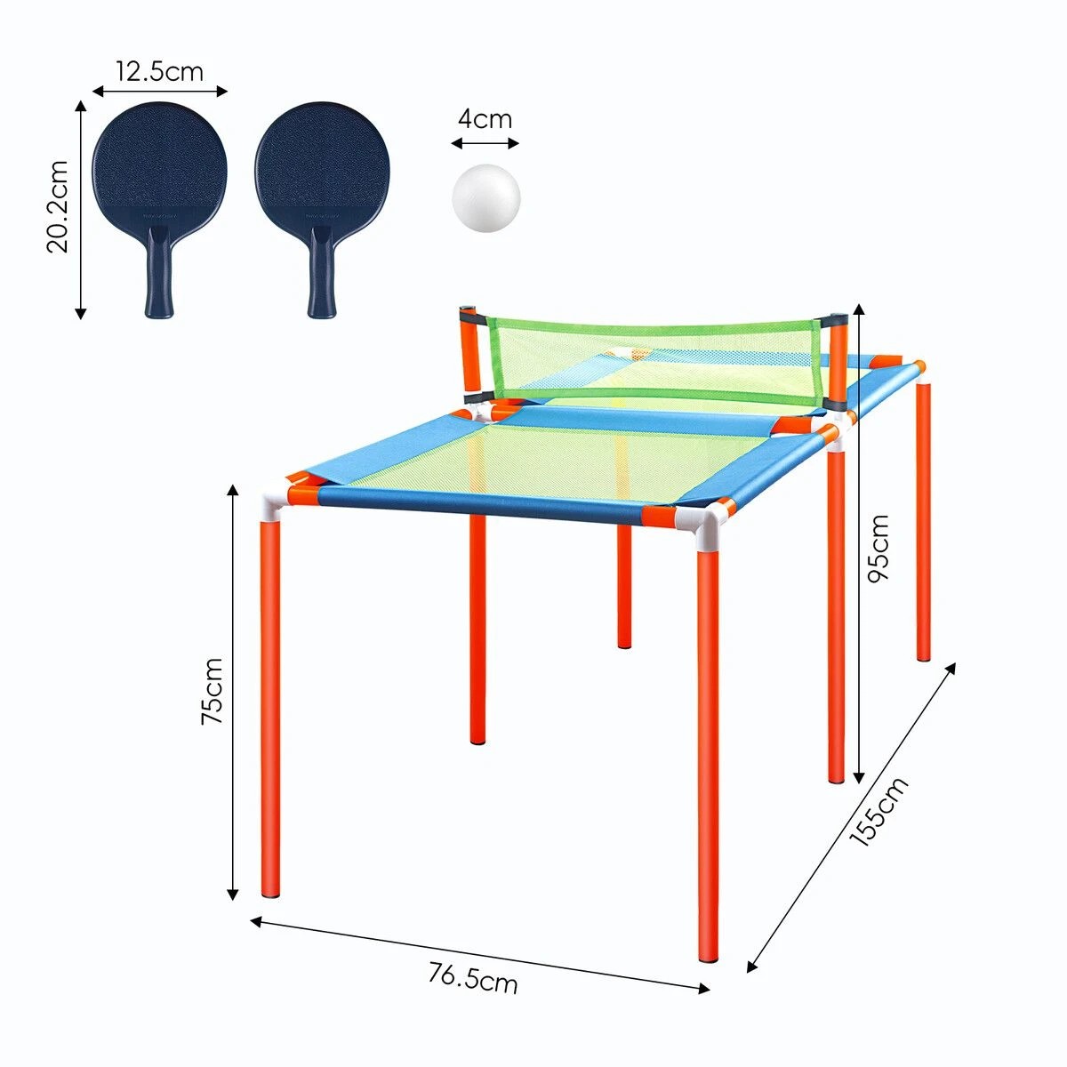 2 Ausway Table Tennis Table Ping Pong Trampoline Portable, 2 of 2