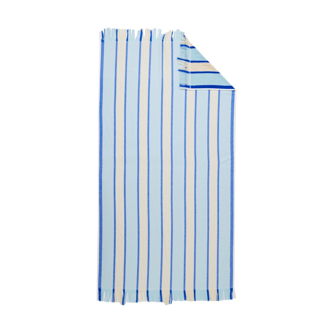 4 Turkish Cotton Beach Towel - Blue, 4 of 6