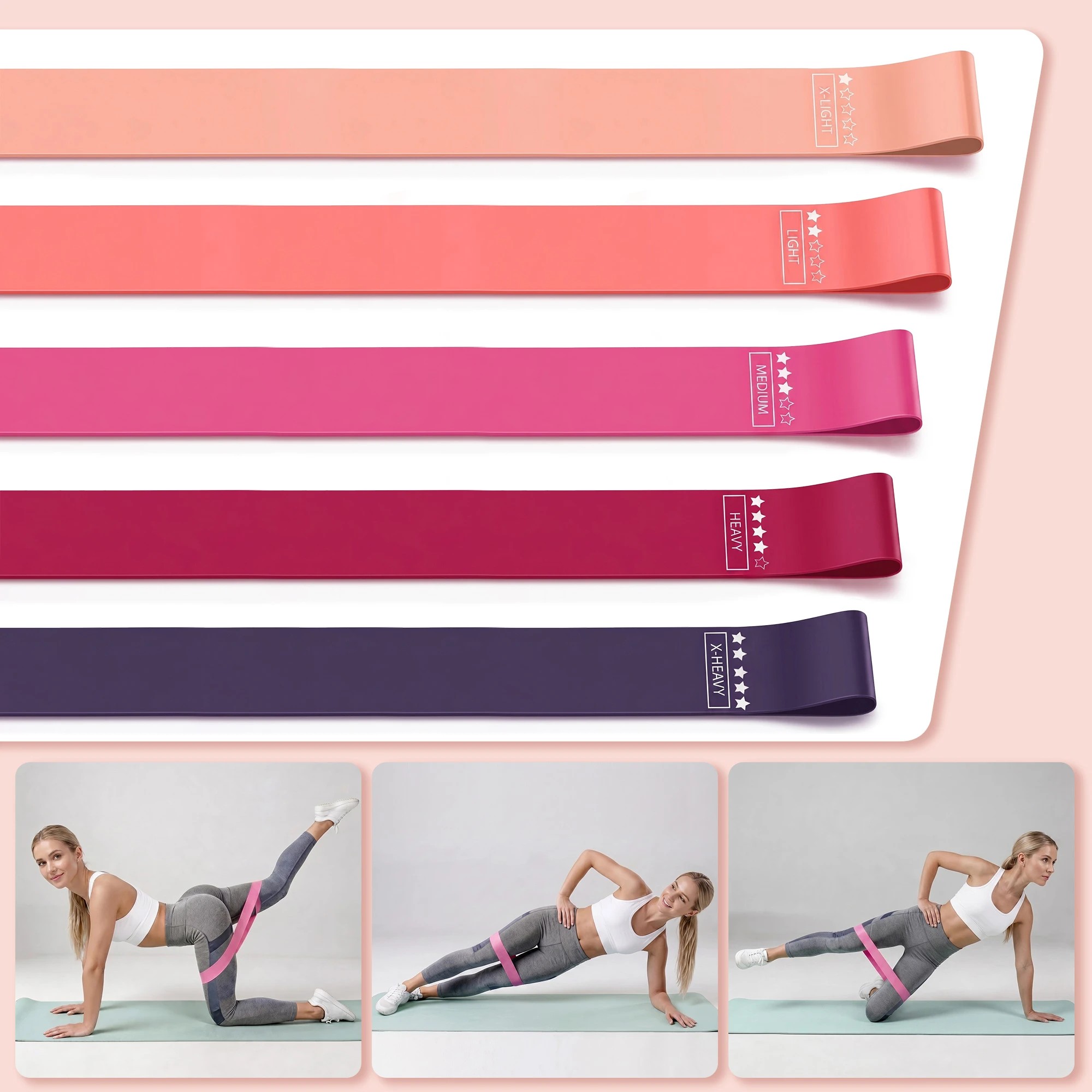 6 Everfit Pilates Ring Set 15Pcs Home Workout Fitness Equipment Yoga Ball Socks Starter Kit - Purple, 6 of 9