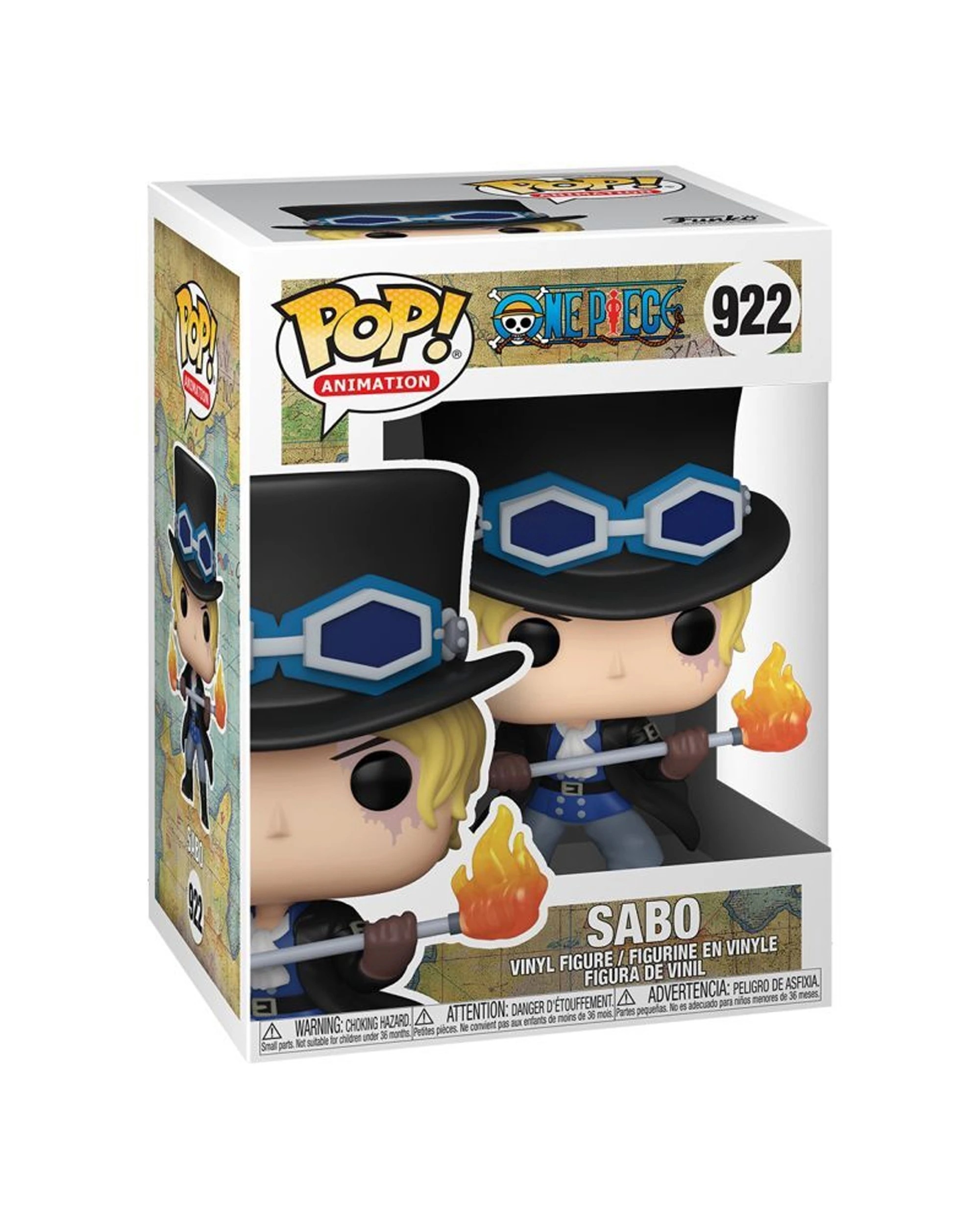 2 Pop Sabo Pop Vinyl Action Figure One Piece Collectible 10cm Plastic Vinyl - Multi, 2 of 3