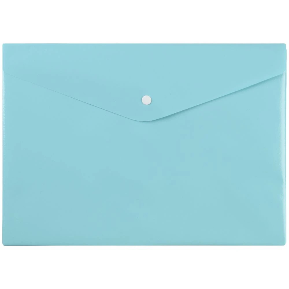 2 J.Burrows Antibacterial A4 Document Wallet Aqua, 2 of 3