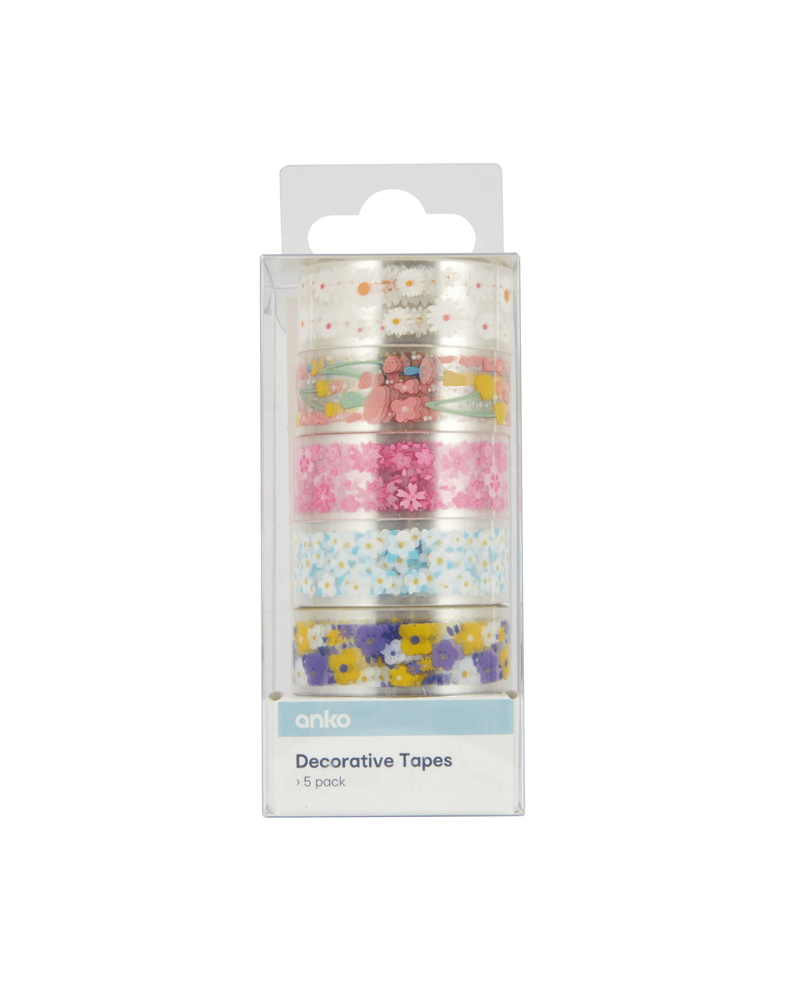 1 5 Pack Decorative Tapes - Floral, 1 of 3