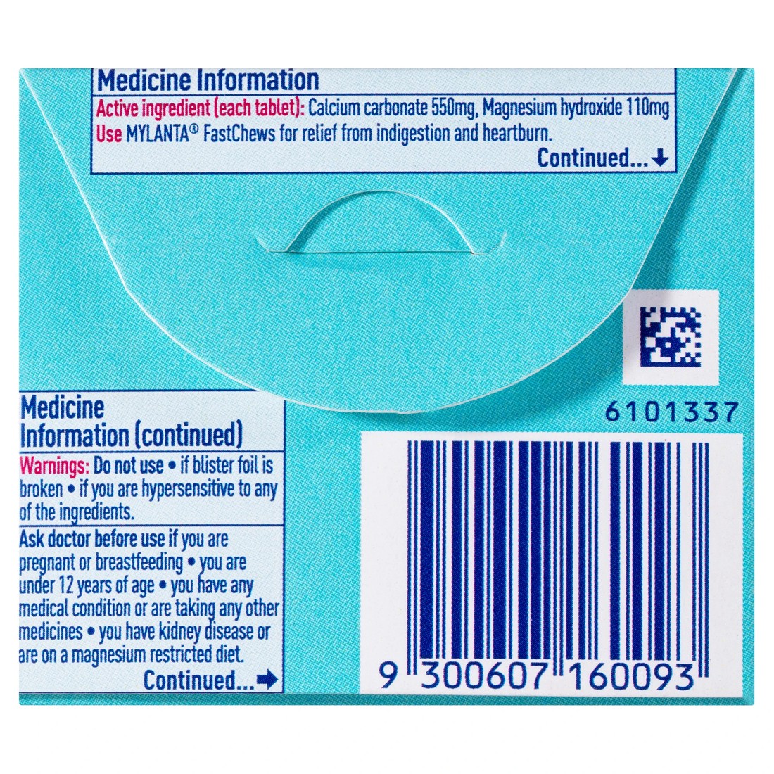 3 8 Pack Mylanta 2Go Antacid FastChews Tablets Mint, 3 of 6