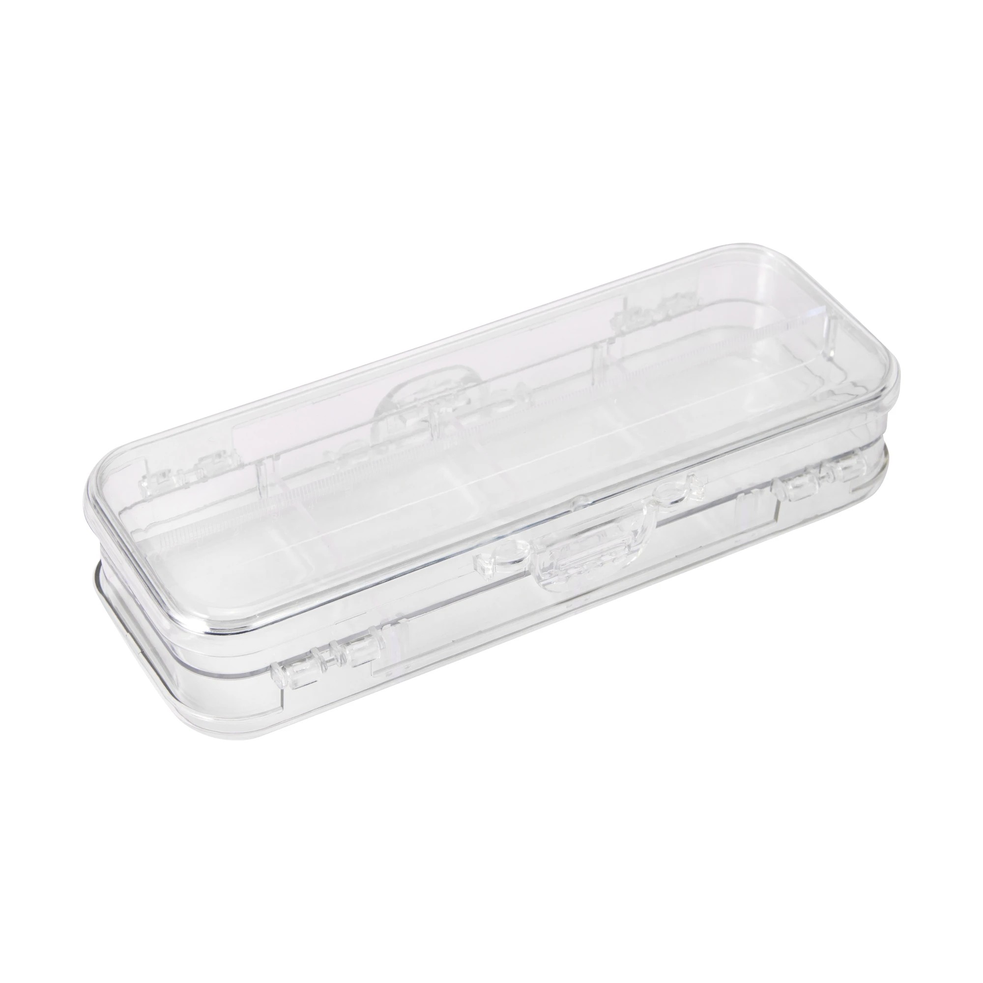 2 Hard Plastic Pencil Case - Clear, 2 of 7
