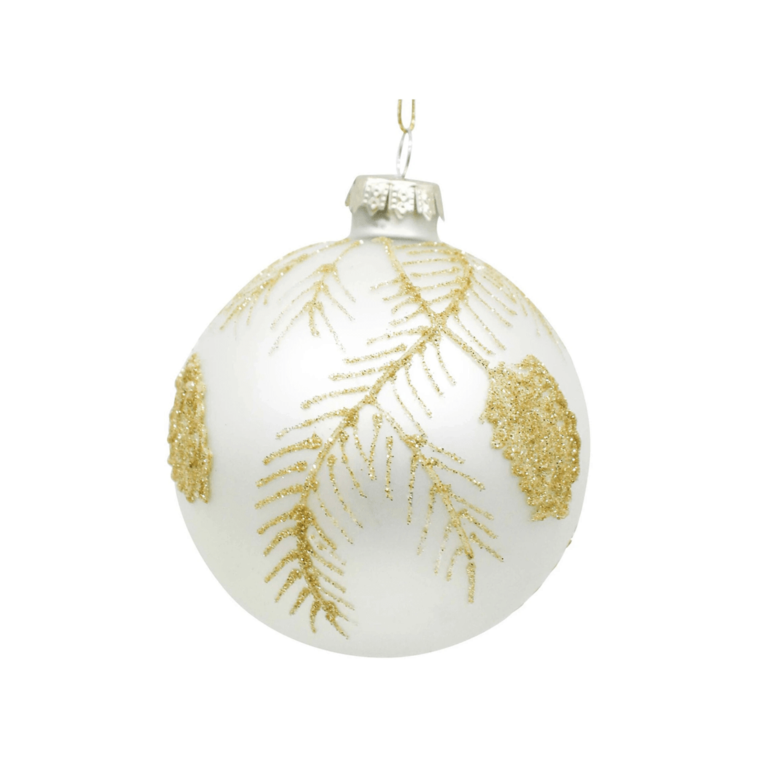 2 Lvd Glass Bauble Botanical Seasonal Christmas Decoration Hanging Home Decor
 - Gold, 2 of 3