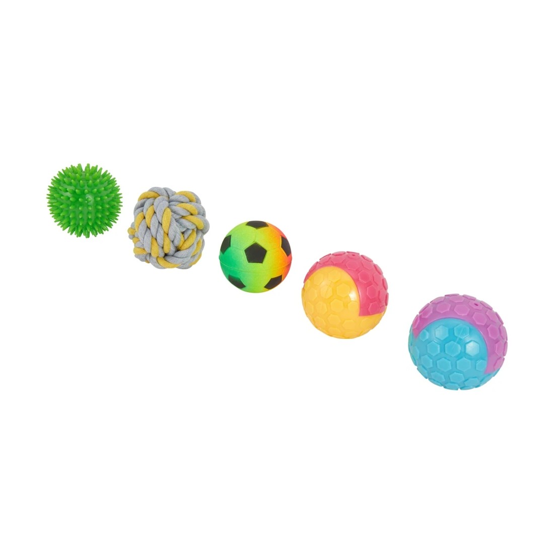 2 5 Pack Pet Toy Mixed Balls, 2 of 3