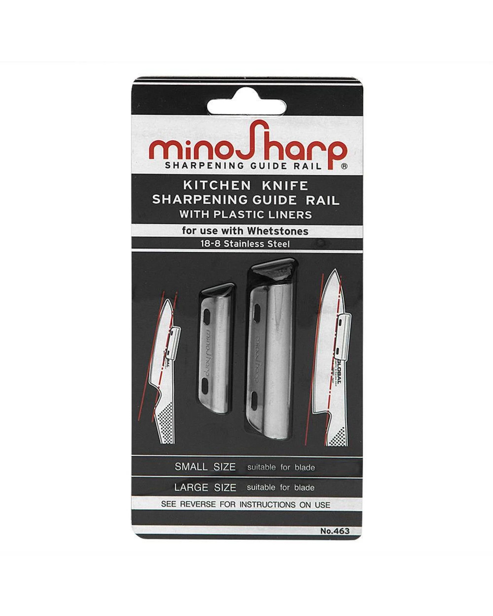 1 Global 2pc Sharpening Guide Rails 2 Piece Set for Whetstones, 1 of 3