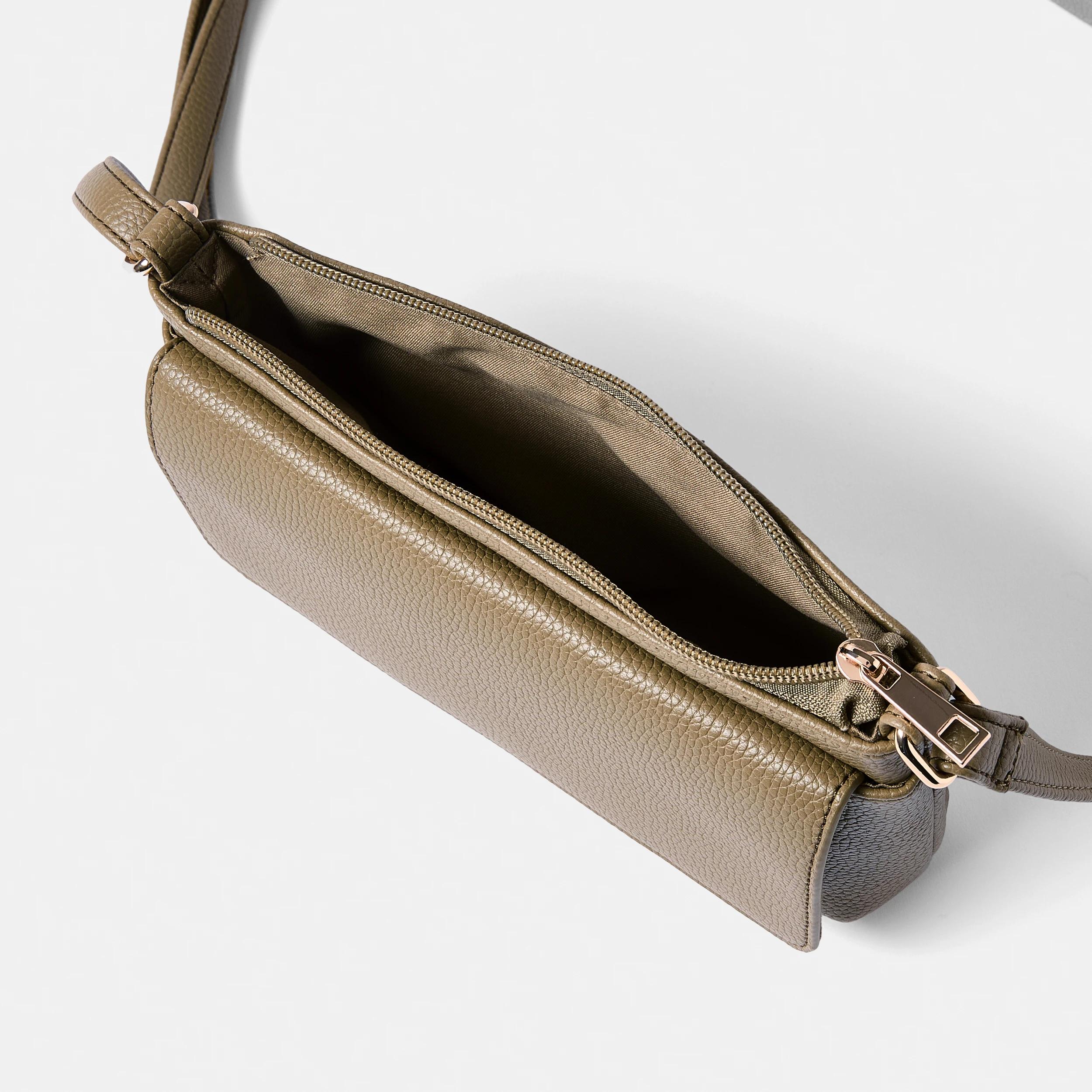 4 Envelope Pocket Crossbody Bag SAFARI KHAKI, 4 of 5