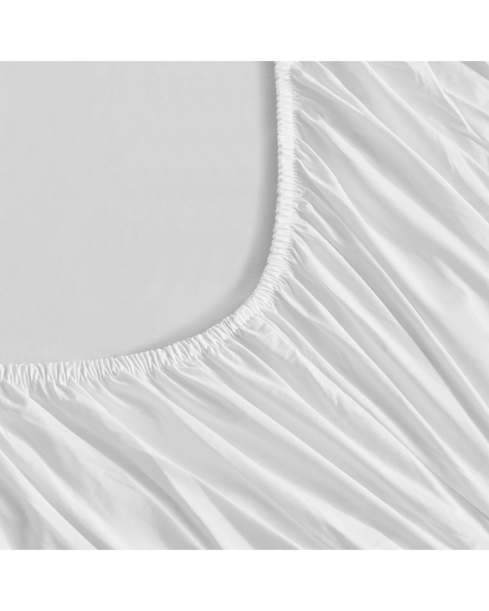 5 Dreamaker 300TC Cotton Percale Sheet Set - King Bed - White, 5 of 9
