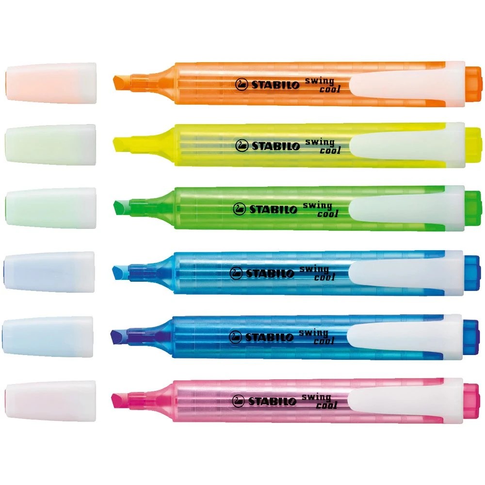2 Stabilo Swing Cool Highlighters Assorted 6 Pack, 2 of 3