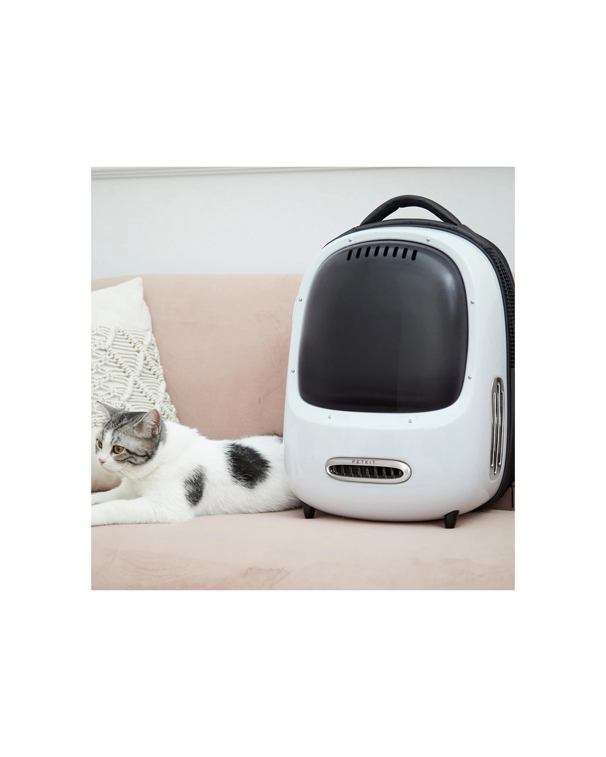 2 Petkit Breezy Smart Cat/dog/pet Carrier Backpack W/built In Fan/light - White, 2 of 9