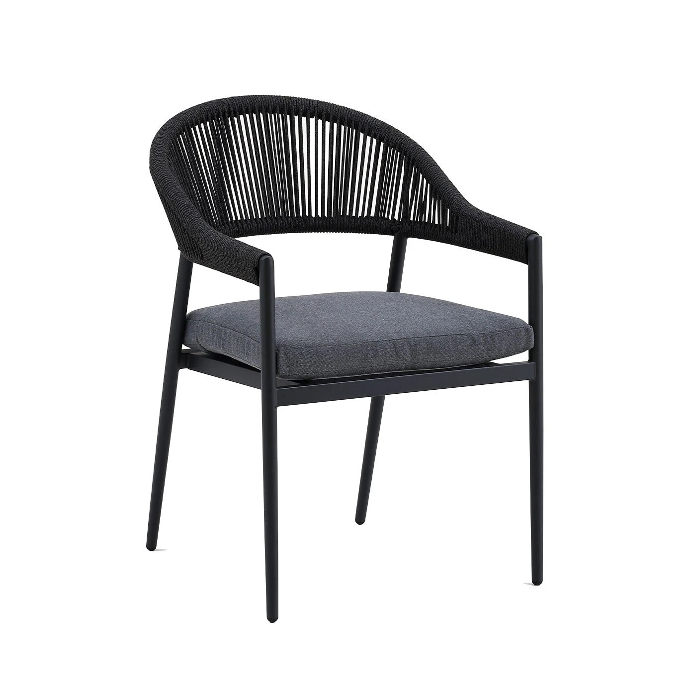 3 Moda Living Mornington 9-Piece Charcoal Outdoor Dining Set with Fraser Chairs - Charcoal, 3 of 10