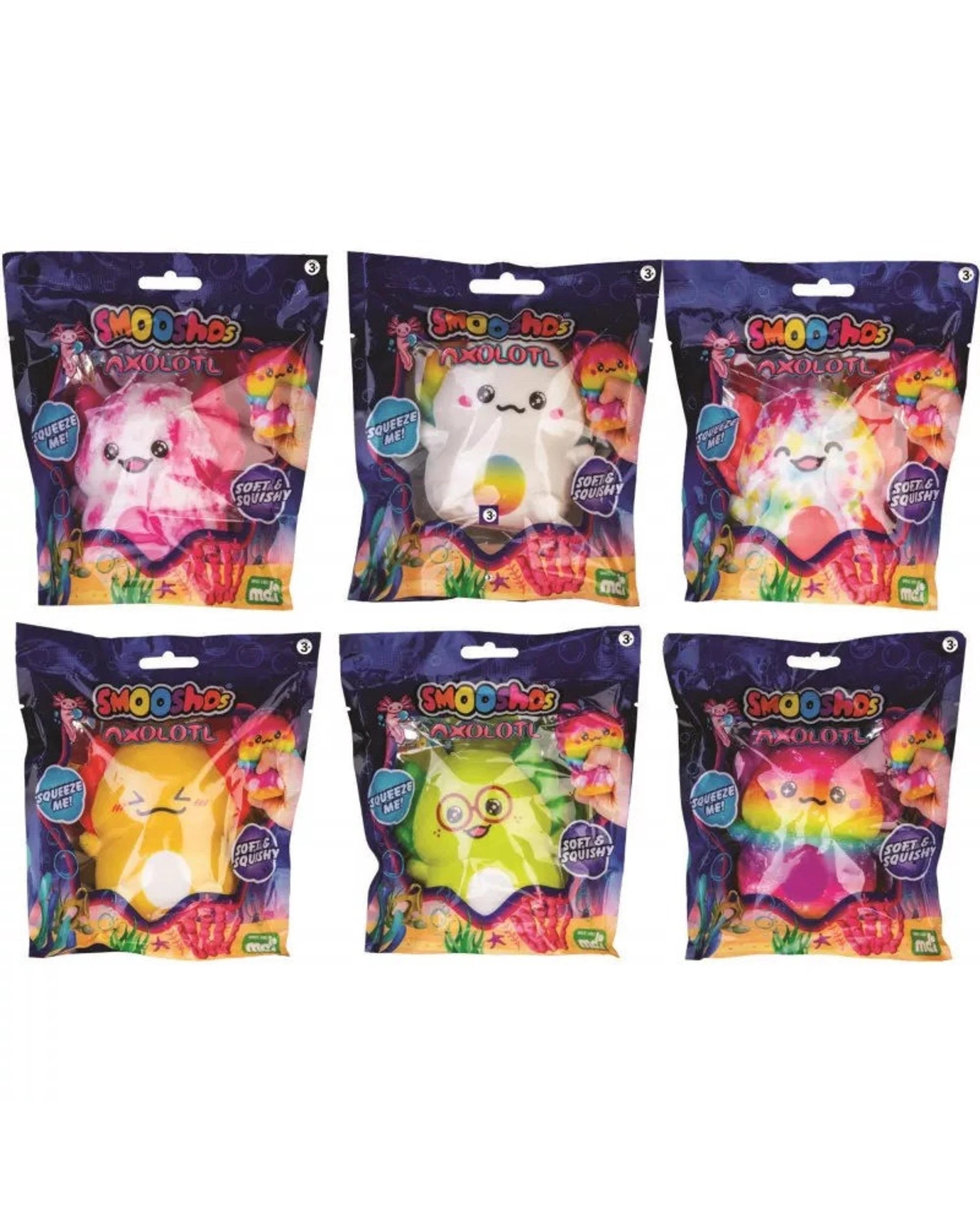 1 Smooshos Slow Rising Axolotl Assortment, 1 of 5