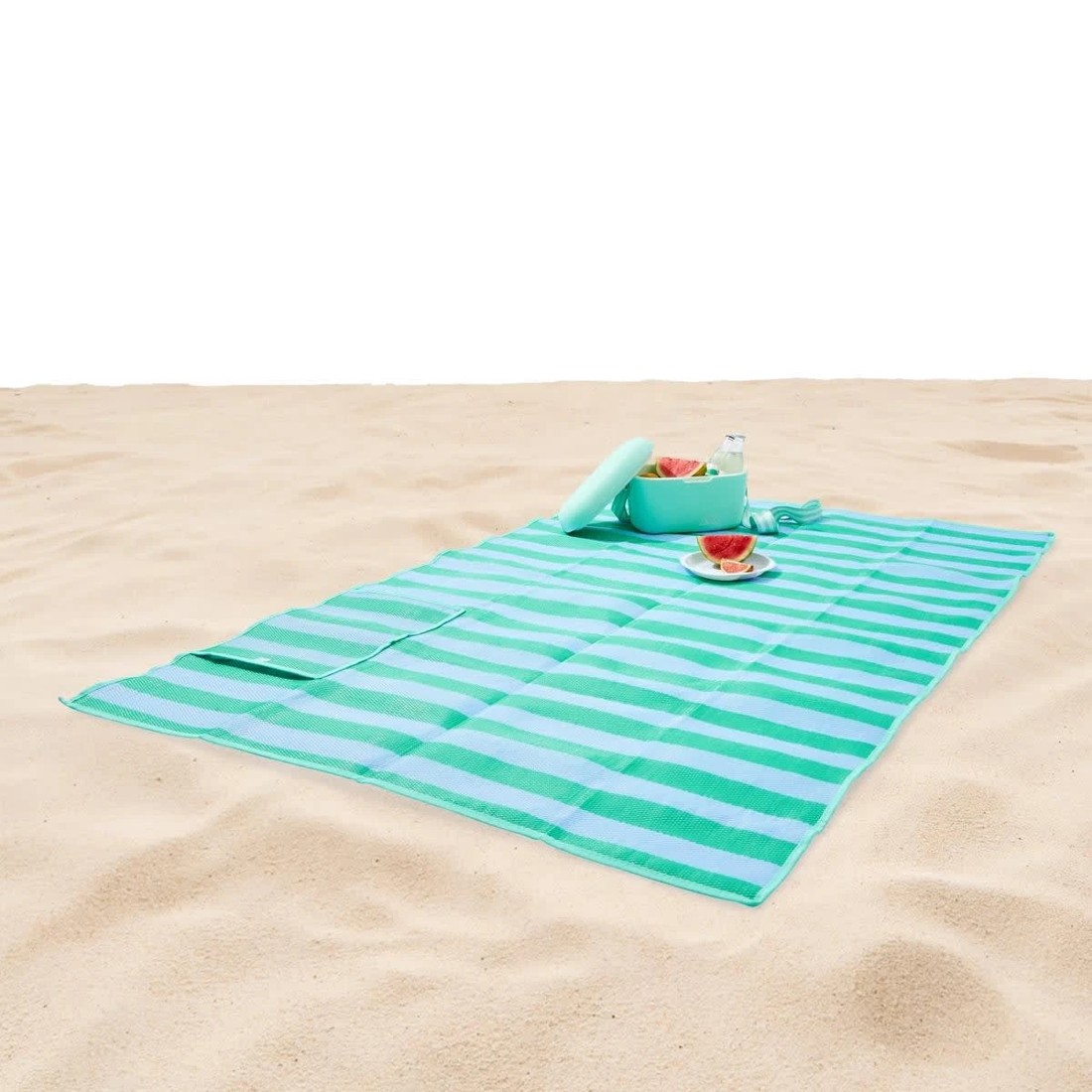 1 Folding Beach Mat - Green, 1 of 9