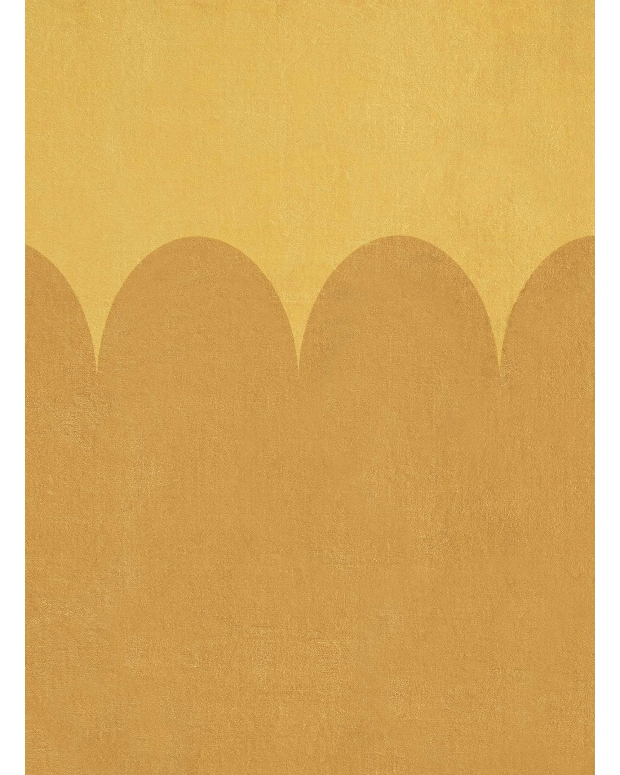 7 Loopsie Poyeni Printed Mustard Washable Rug-320cm x 230cm - Yellow, 7 of 8
