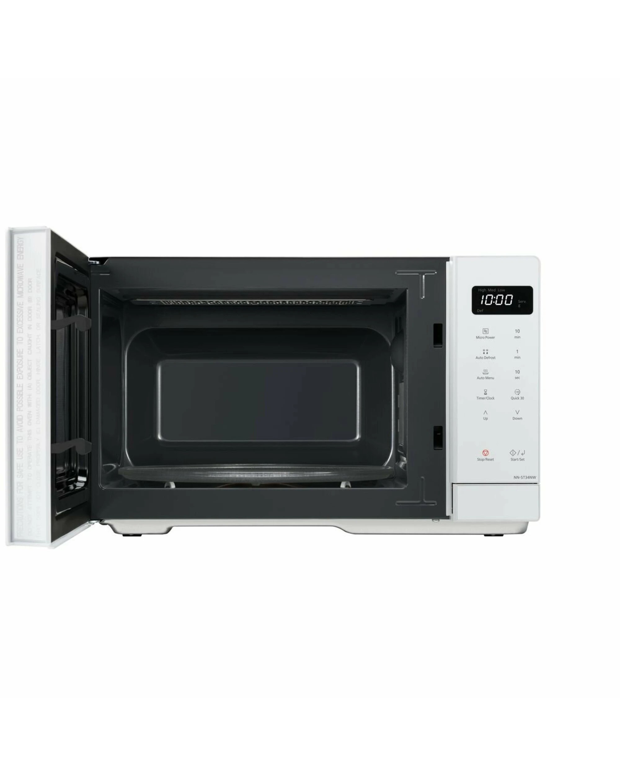 2 Panasonic 25 Litre Compact Microwave Oven - White - WHITE, 2 of 5