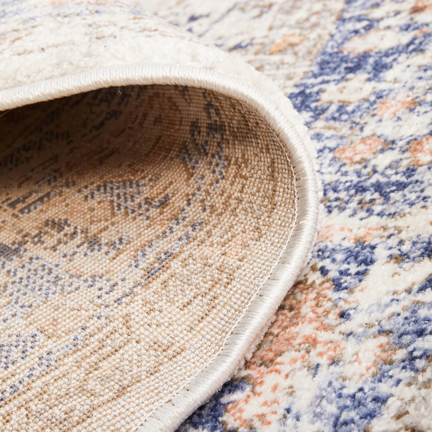 9 Common Ground Rugs Elite Lorissa 240x240cm - Large Round Power Loomed Pet Friendly Rug - Natural, 9 of 9