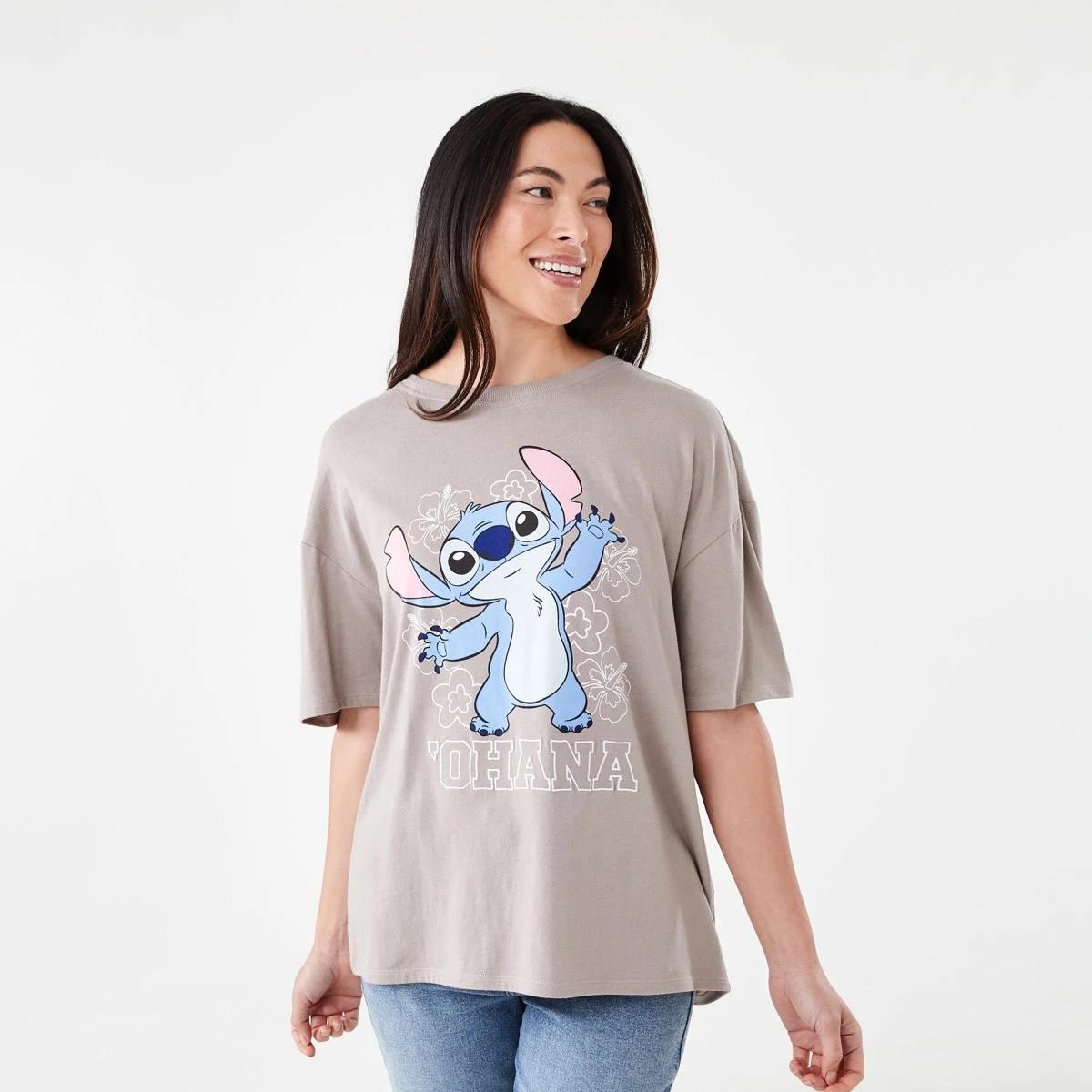 1 Disney Lilo & Stitch License Short Sleeve T-shirt Ohana, 1 of 5