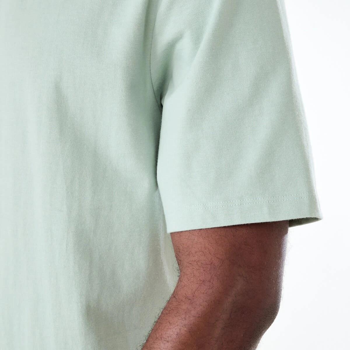 6 Oversized Heavyweight T-shirt AQUA GREY, 6 of 6